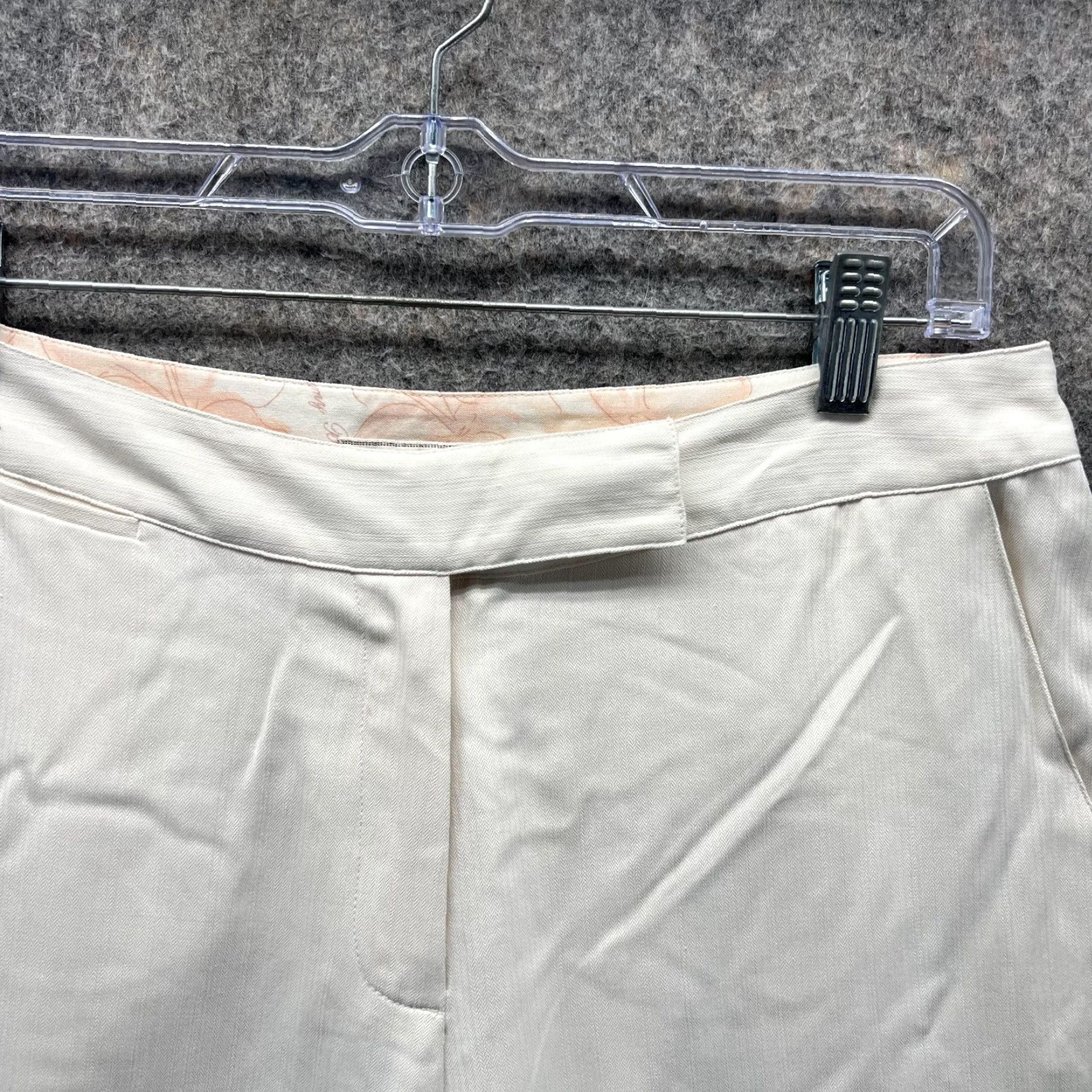 Tommy Bahama Tommy Bahama Pants Women 8 Ladies White Silk Flat Front Chino Casual Straight Size 30" / US 8 / IT 44 - 4 Thumbnail