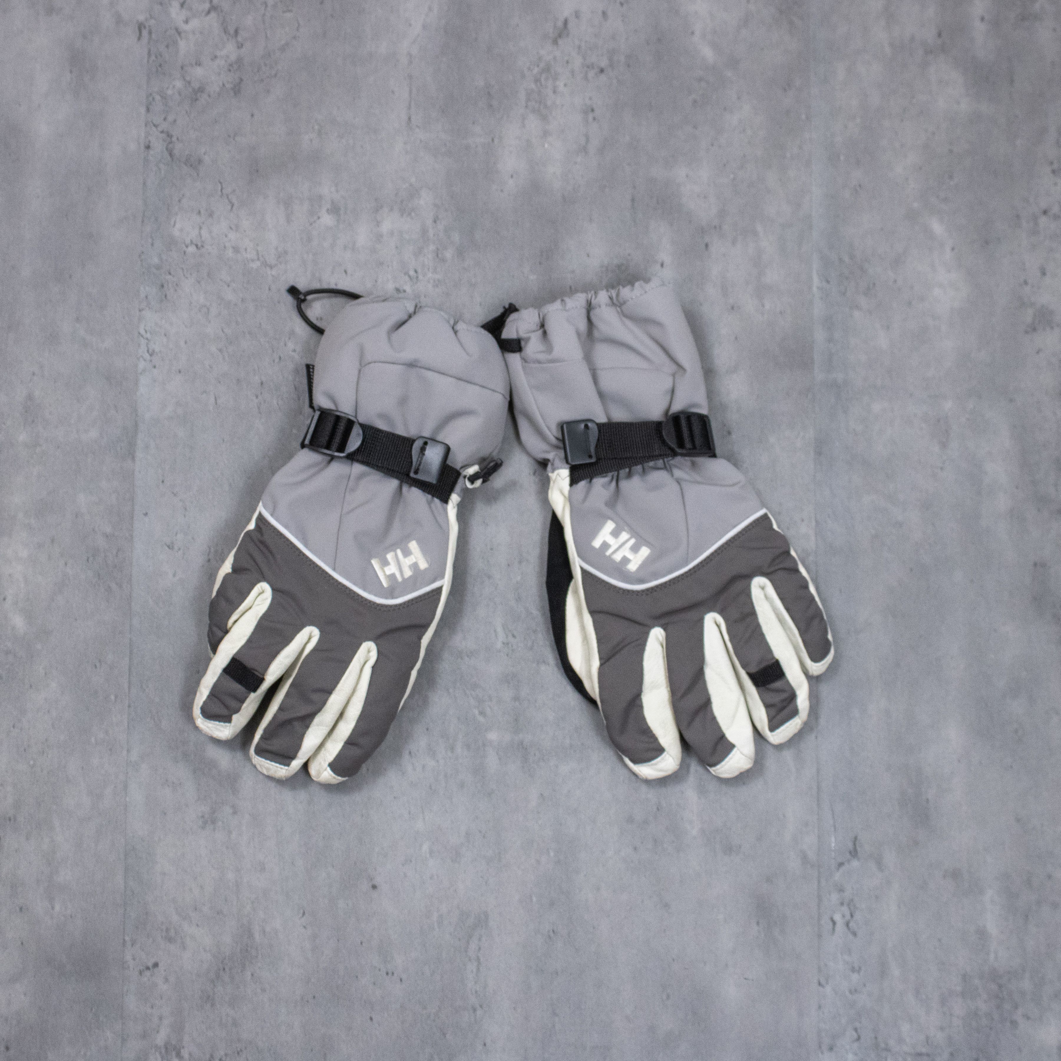 Helly Hansen Helly Hansen White Leather Polyester Winter Gloves Size ONE SIZE - 1 Thumbnail