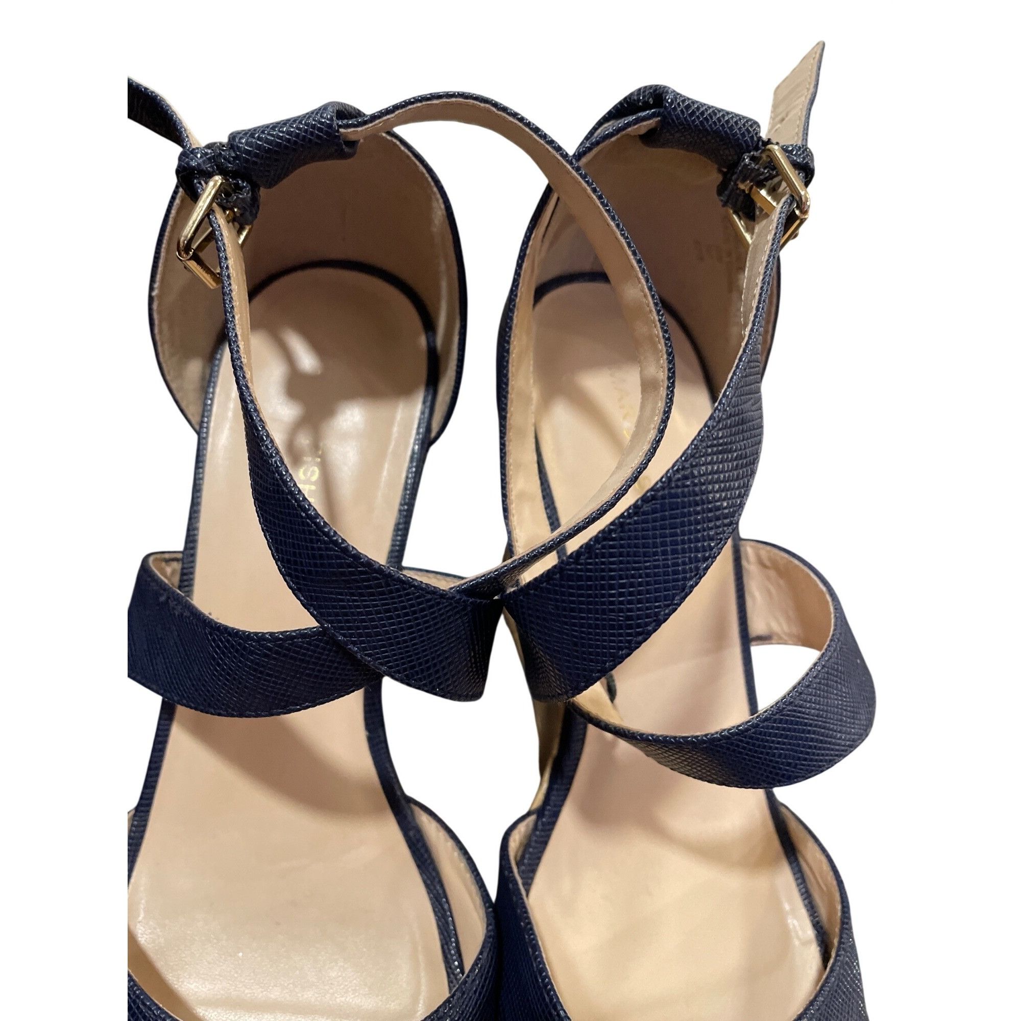 Marc Fisher Marc Fisher wms green gold 4" dress wedge heels shoes sz 9.5 Size US 9.5 / IT 39.5 - 7 Thumbnail