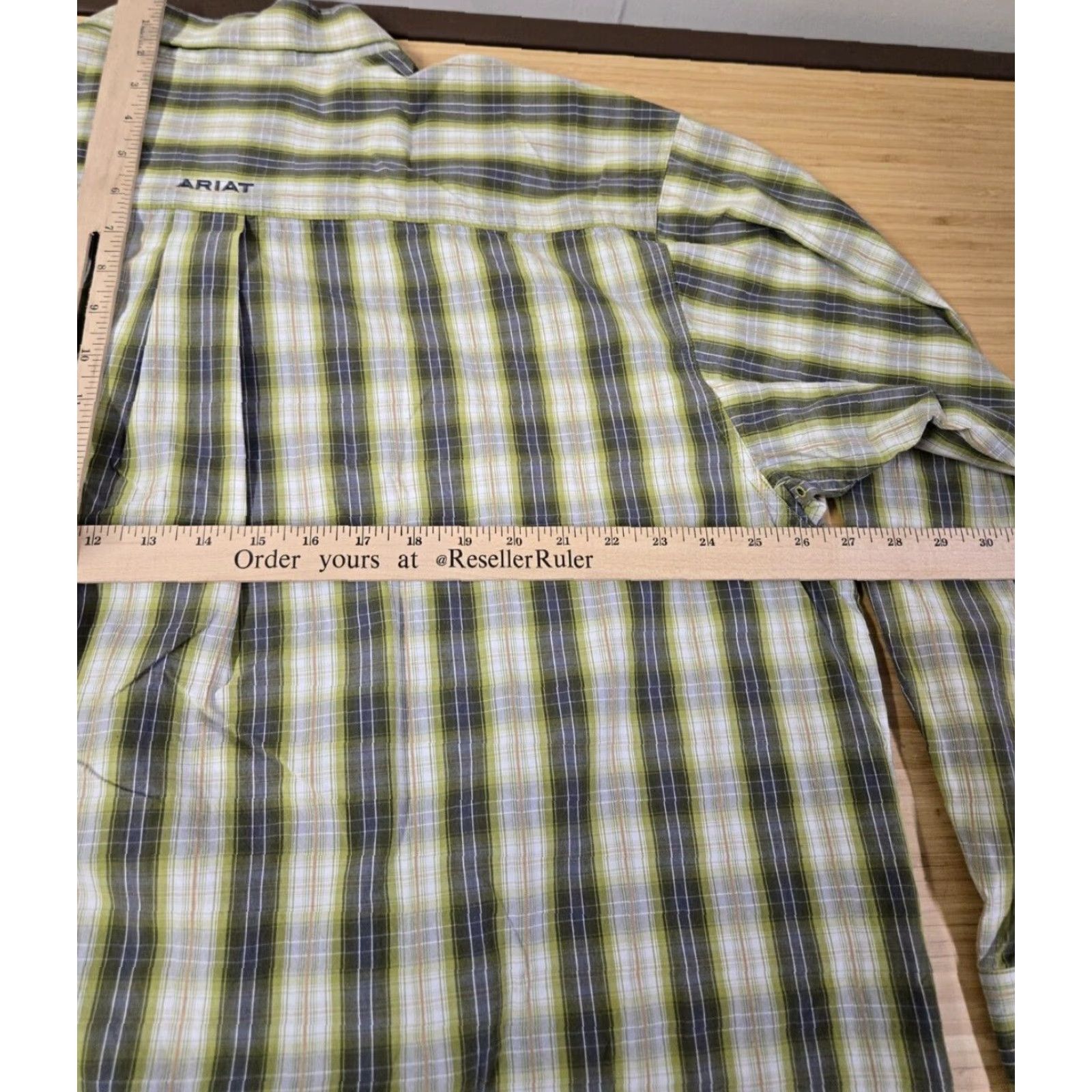 Ariat Ariat Pro Series Shirt Mens XL Purple Blue Plaid Long Sleeve Classic Fit Button-Up Collared Western Casual Workwear Spring Summer Fall Winter Size US XXL / EU 58 / 5 - 6 Thumbnail