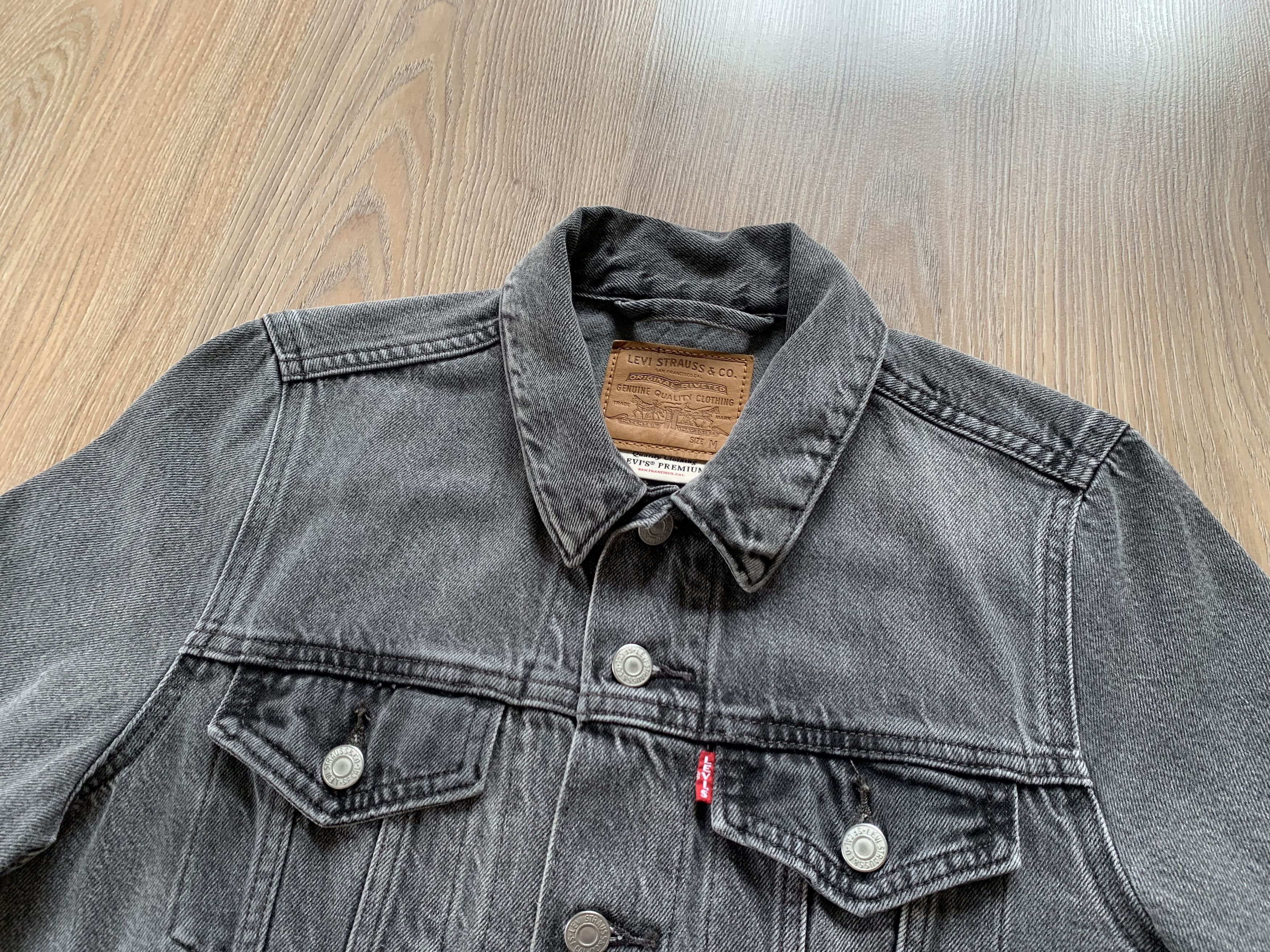 Levi's × Vintage Levis Premium Grey Denim Trucker Jacket Size M / US 6-8 / IT 42-44 - 4 Thumbnail