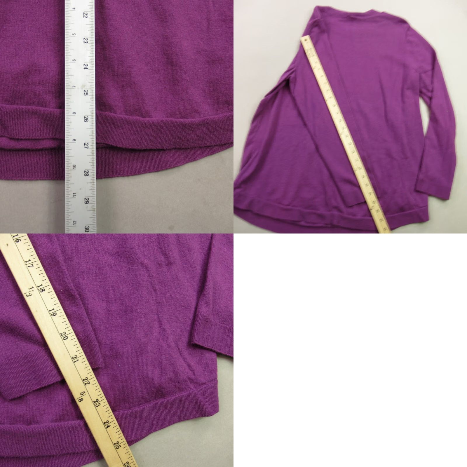 J. Jill J Jill Shirt Womens 1X Long Sleeve Crew Neck Lightweight Outdoors Purple Shirt Size XL / US 12-14 / IT 48-50 - 8 Thumbnail