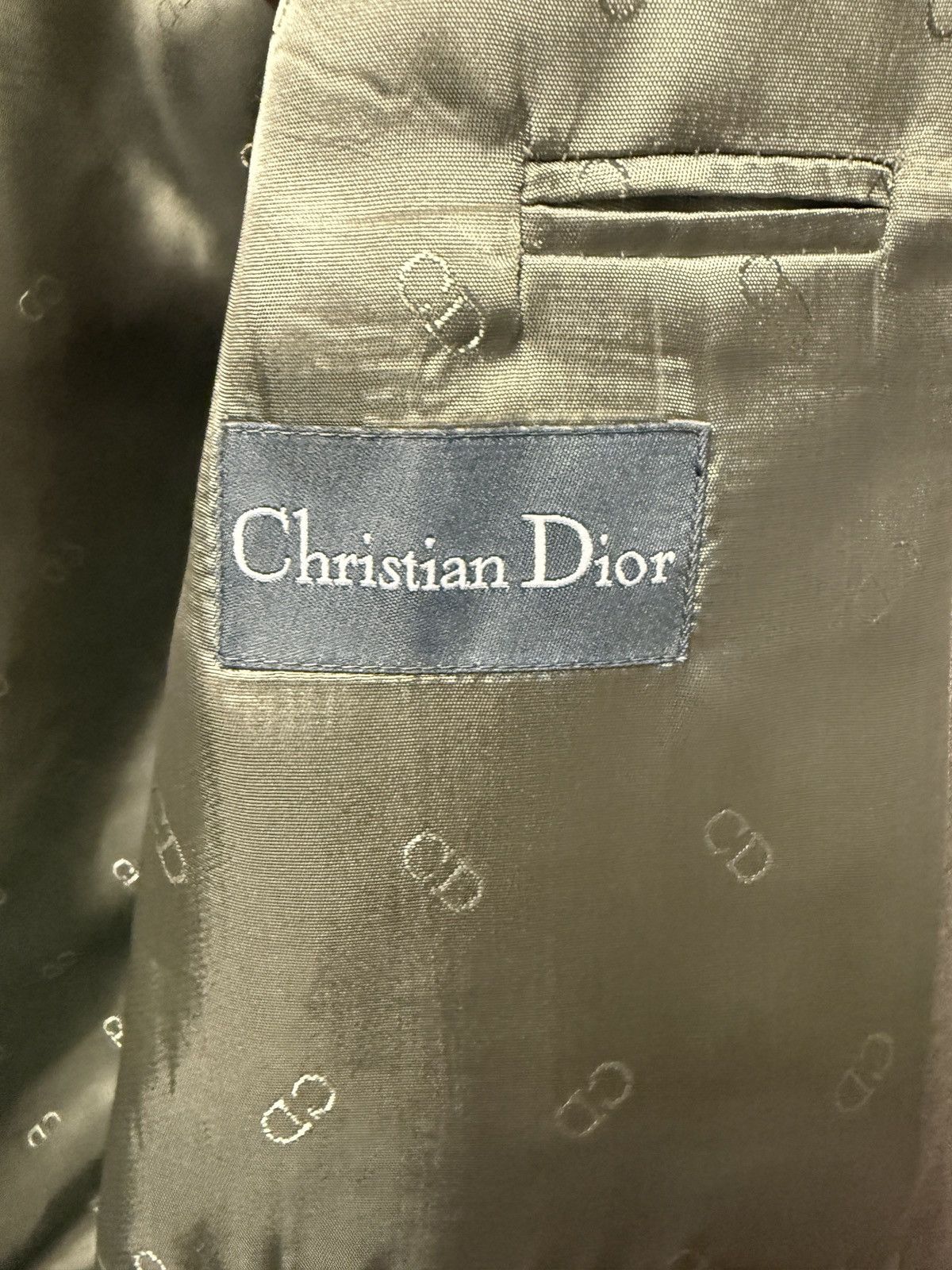 Dior Christian Dior Gray Jacket Blazer 56 Talle wool CD lining Size 54L - 3 Thumbnail