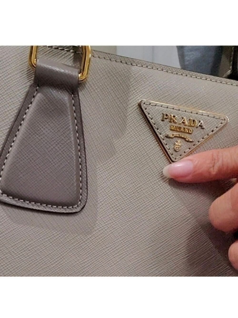 Prada Authentic Prada Saffiano Lux Bicolour Tote Bag Size ONE SIZE - 4 Thumbnail