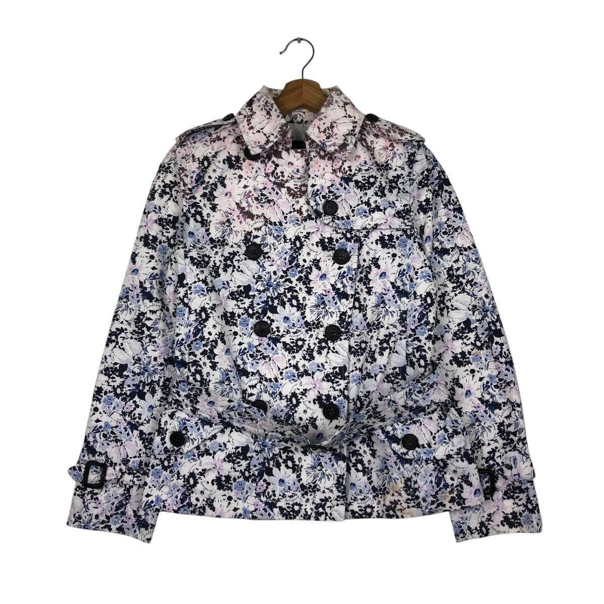 Burberry 🔥VINTAGE CHORE JACKET BURBERRY LONDON FLORAL FULL PRINT Size US S / EU 44-46 / 1 - 3 Thumbnail