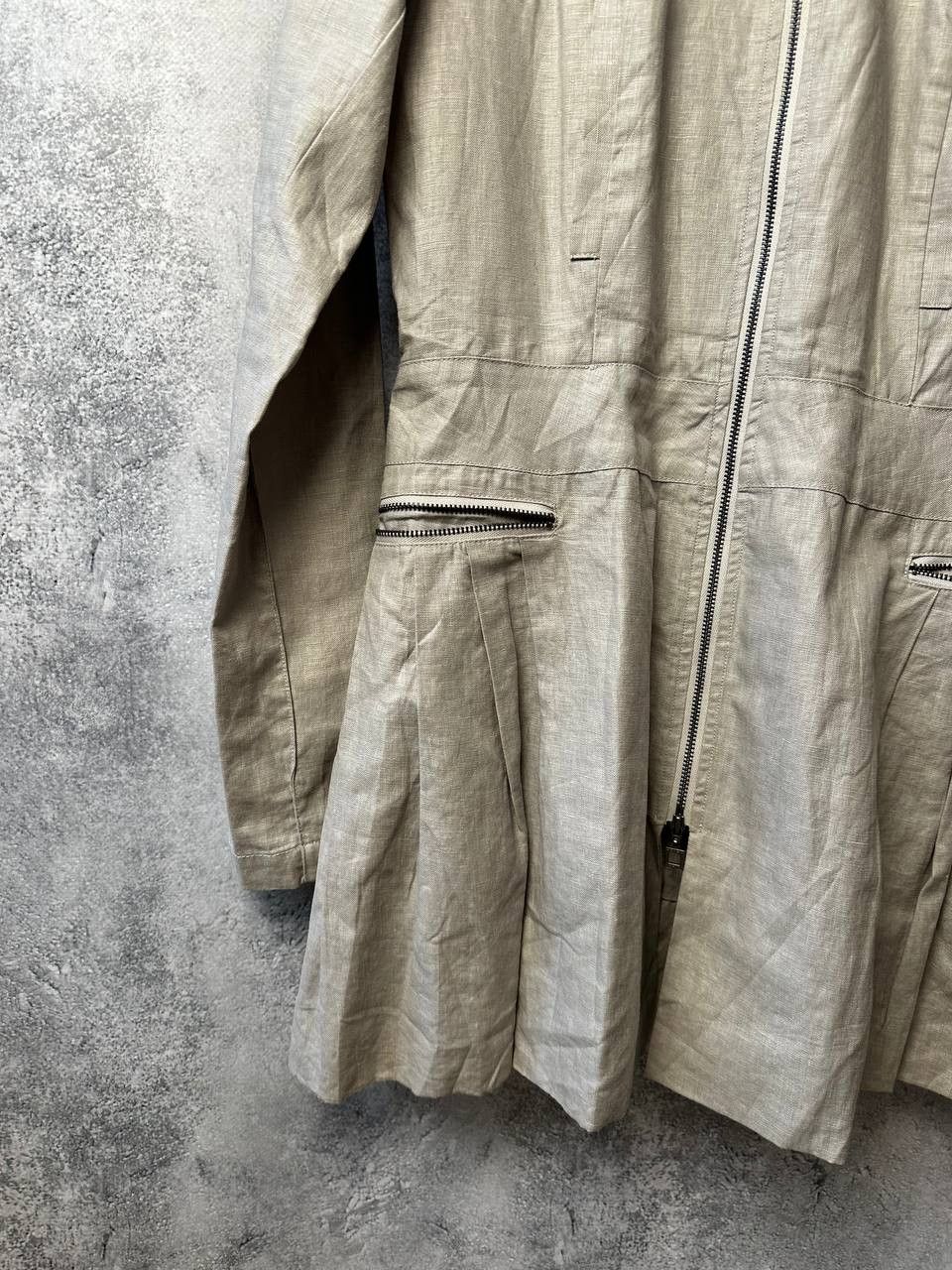 Sarah Pacini SARAH PACINI Linen Full Zip Lagenlook Jacket Blazer Coat Size M / US 6-8 / IT 42-44 - 7 Thumbnail