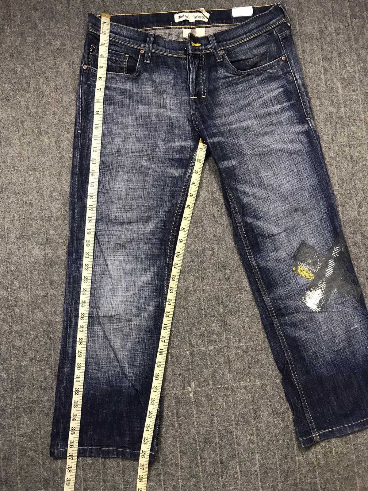 Japanese Brand Buiry Couture Indigo Denim Straight Cut Fits Size 34 Size US 34 / EU 50 - 14 Thumbnail