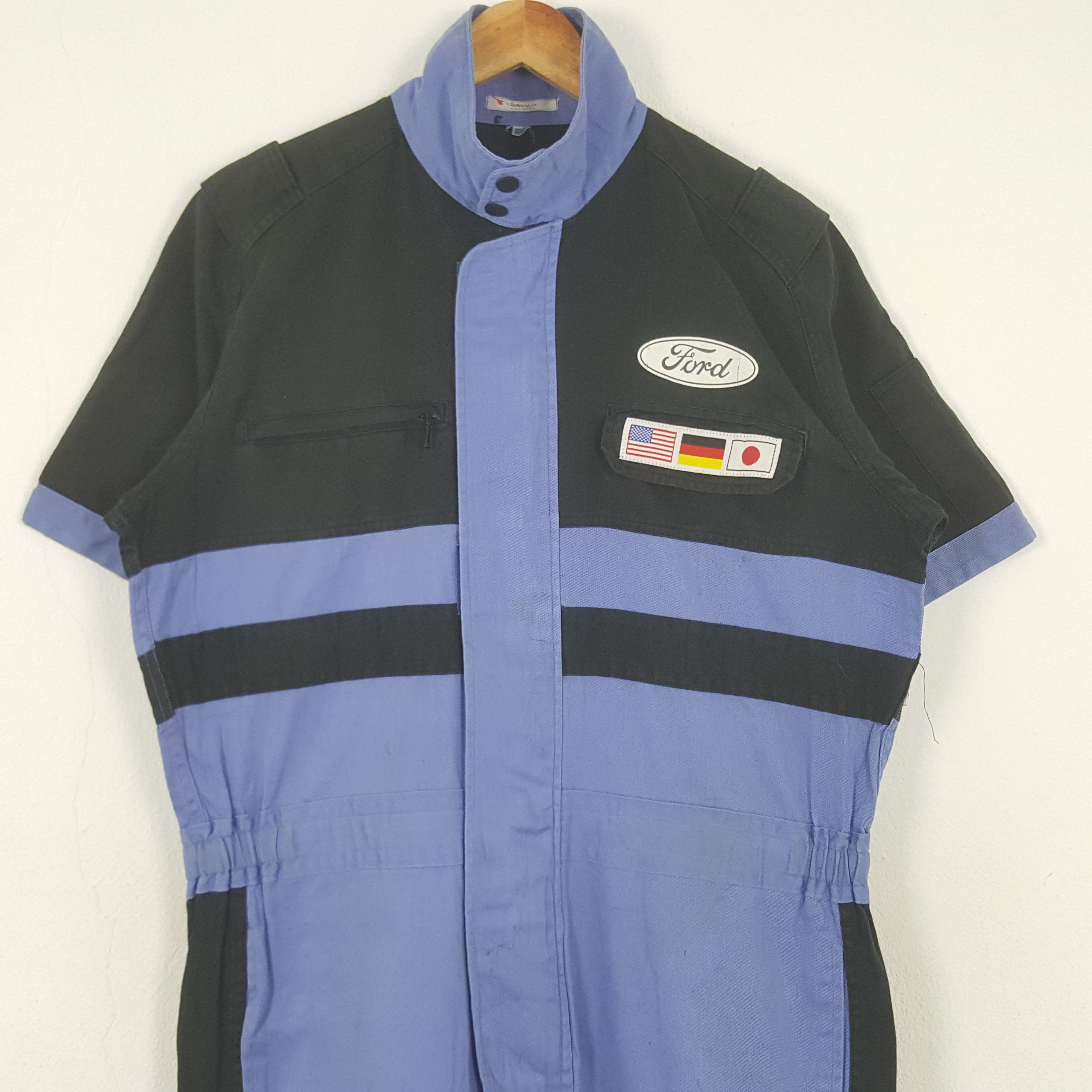 Vintage Vintage Ford Racing Team US Coverall Jacket RR9 Size US L / EU 52-54 / 3 - 5 Thumbnail