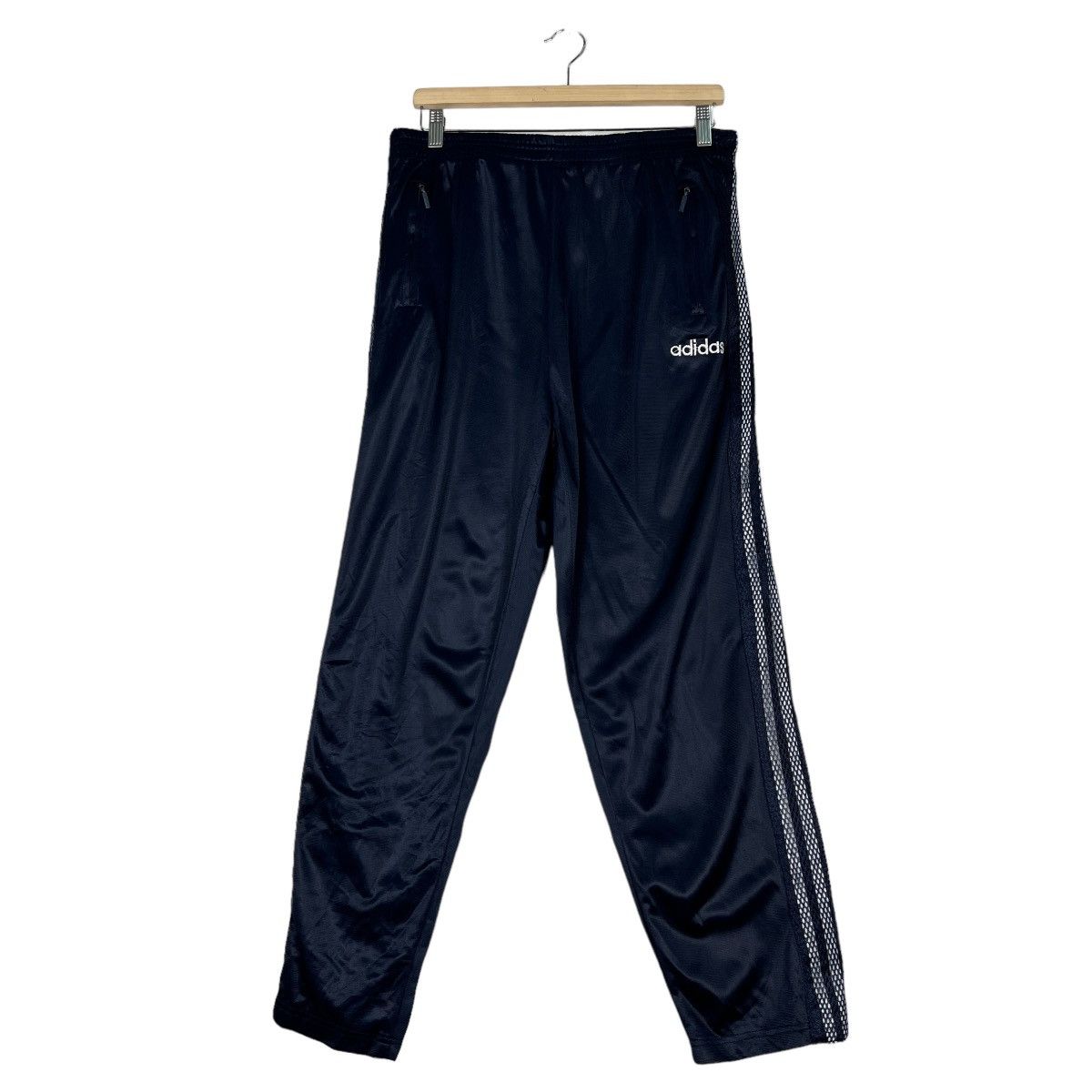 Adidas 🔥 VINTAGE 90s ADIDAS SIDE SNAP BUTTON TRACK PANTS Size US 30 / EU 46 - 1 Thumbnail