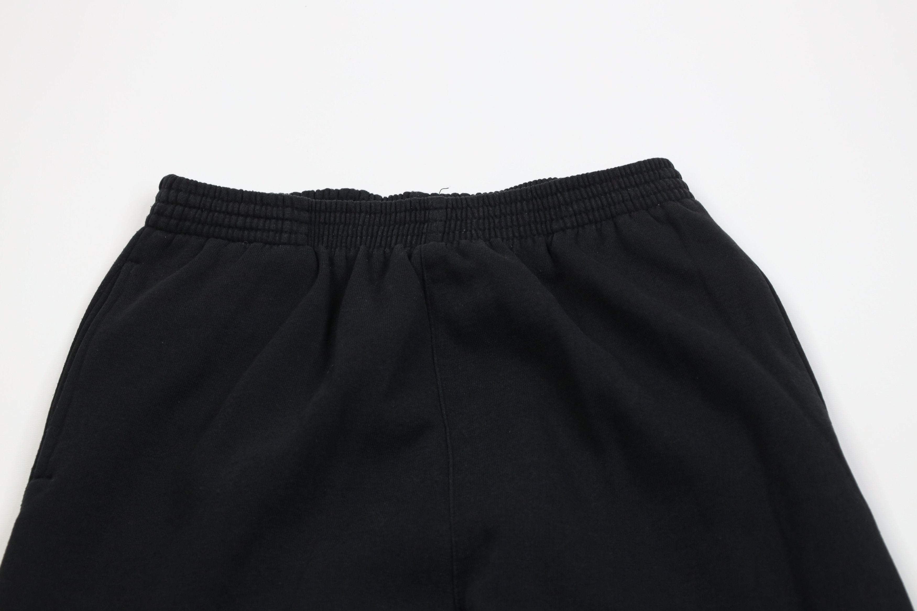 Vintage Vintage 90s Streetwear Blank Sweatpants Pants Black Size 26" / US 2 / IT 38 - 2 Thumbnail