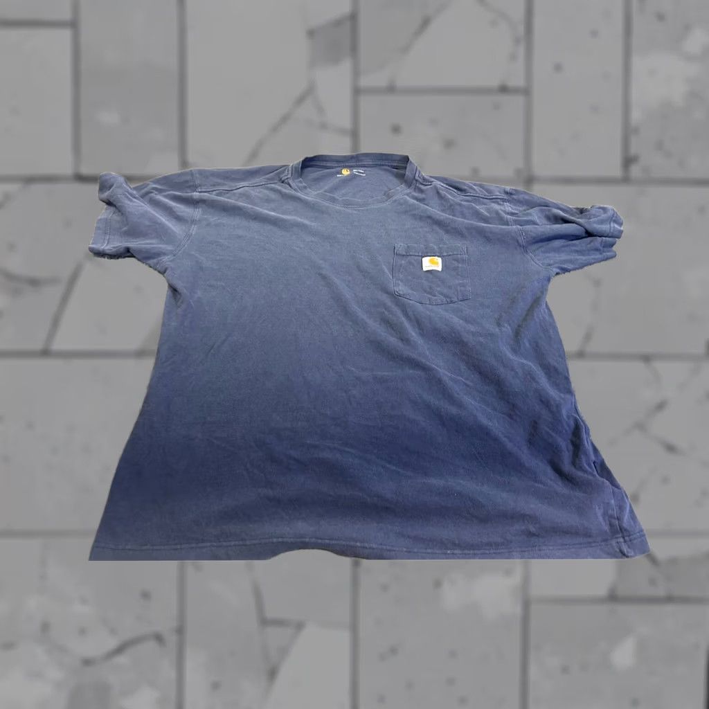 Carhartt Carhartt Mens XL Blue Pocket T-Shirt Short Sleeve 100% Cotton Size US XL / EU 56 / 4 - 1 Thumbnail