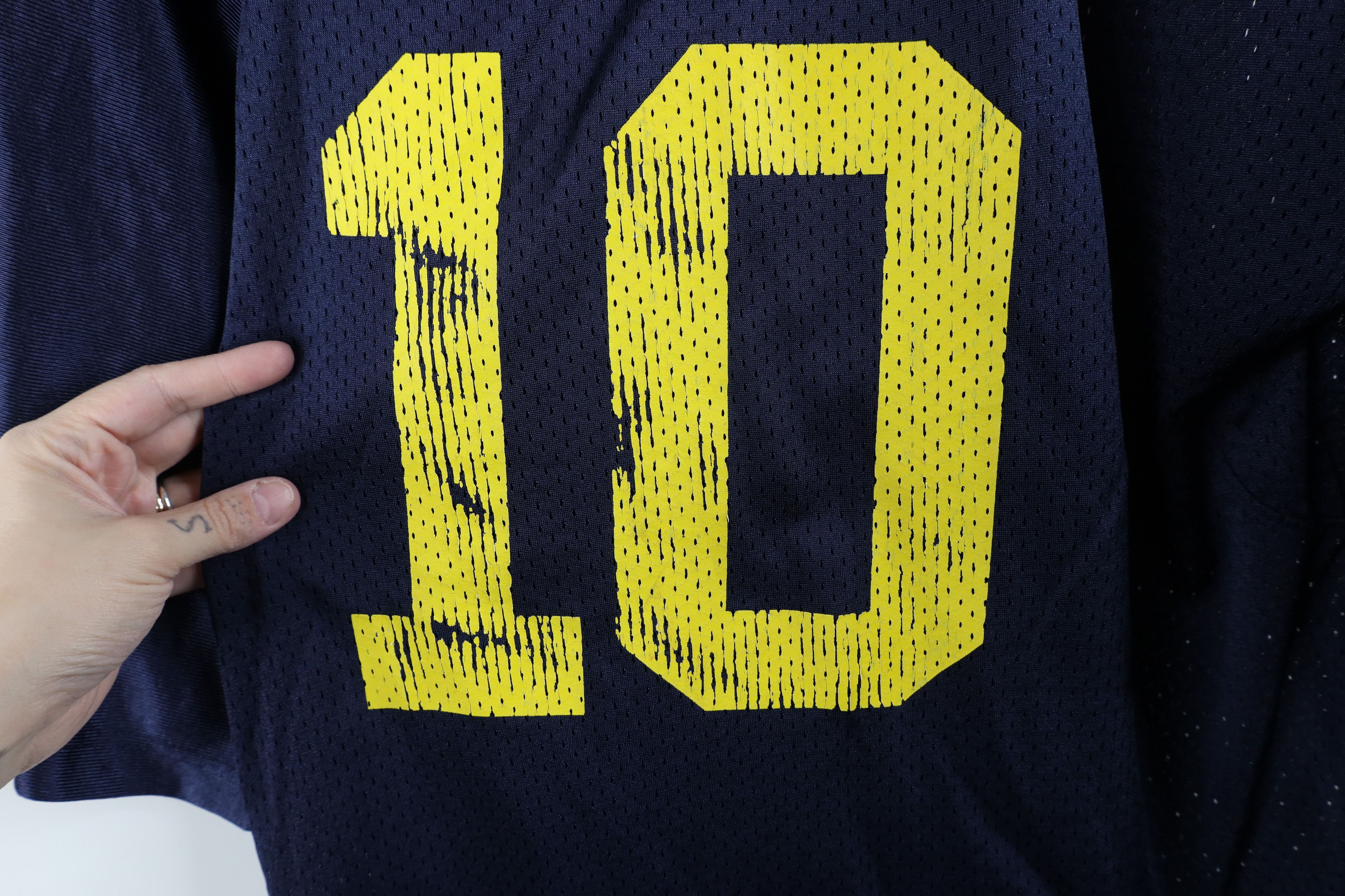 Nike × Vintage Vintage Nike Brady University of Michigan Football Jersey Size US L / EU 52-54 / 3 - 6 Thumbnail