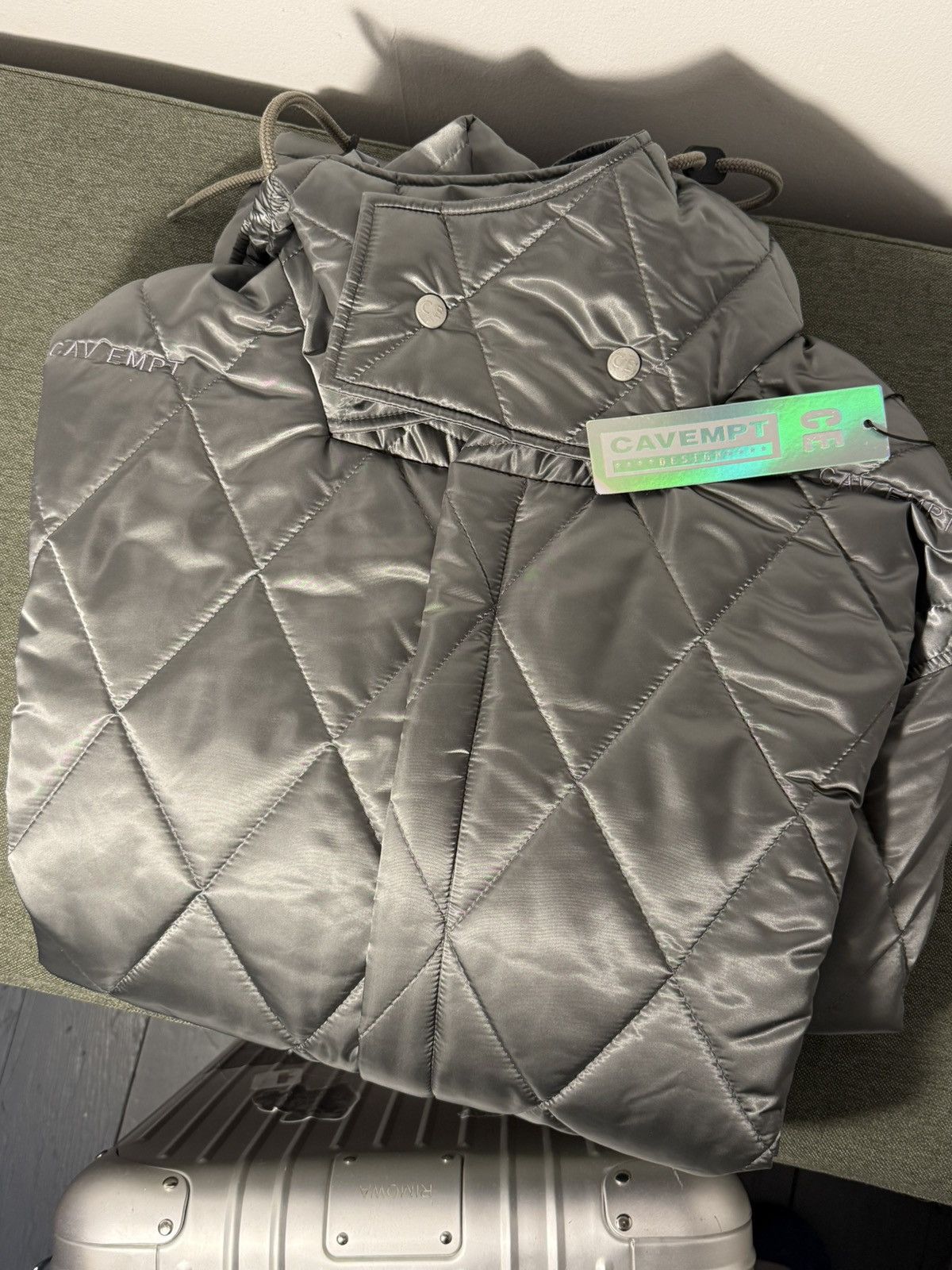 Cav Empt Cav Empt - 25 Silver Coat - L Size US L / EU 52-54 / 3 - 4 Thumbnail