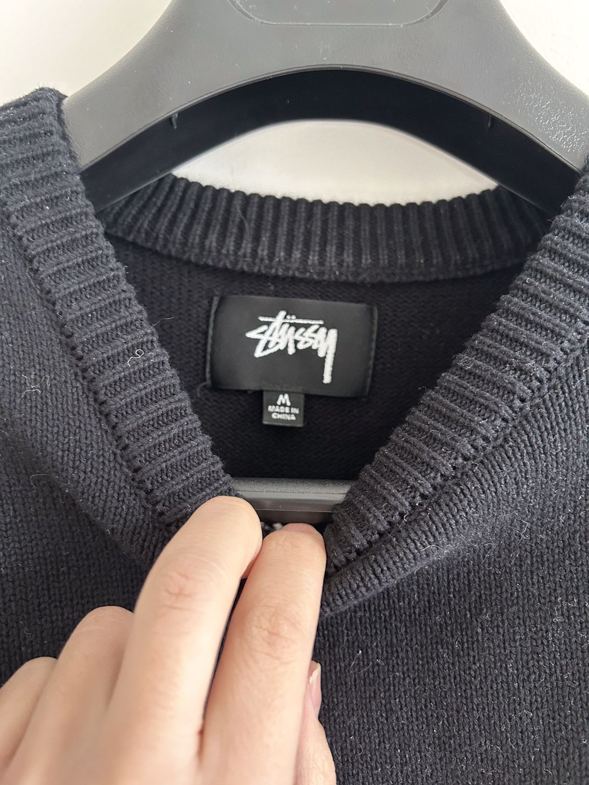 Stussy Stussy care label knit sweater Size US M / EU 48-50 / 2 - 2 Thumbnail