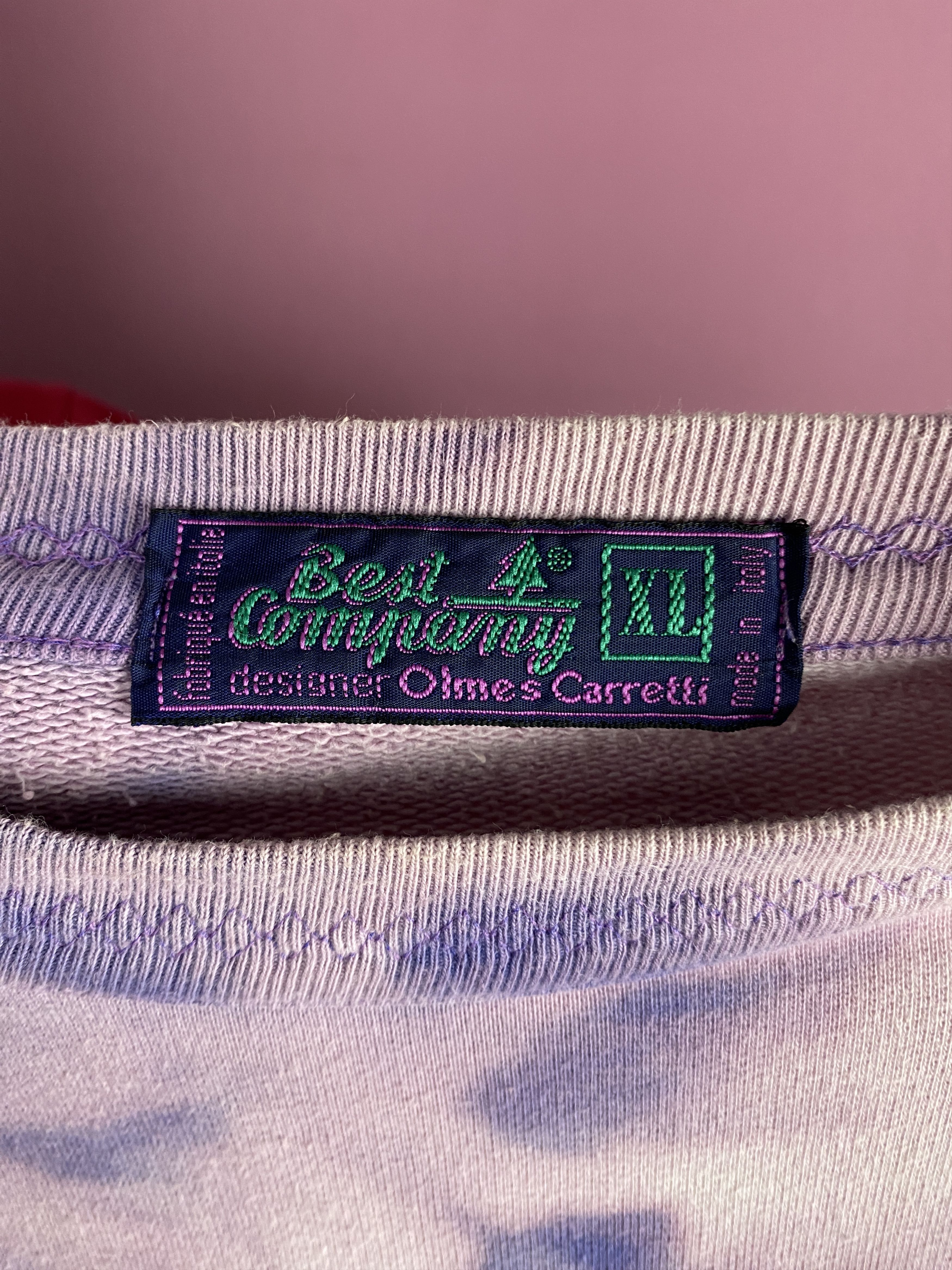 Vintage 80s Best Company Olmes Carretti Vintage Men's Sweatshirt Size US XL / EU 56 / 4 - 6 Thumbnail