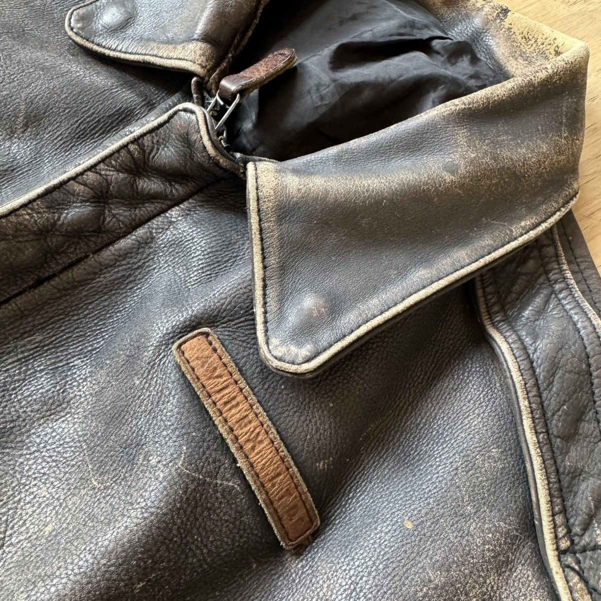 Avirex Avirex - Vintage Leather Jacket - Brown Size US M / EU 48-50 / 2 - 5 Thumbnail