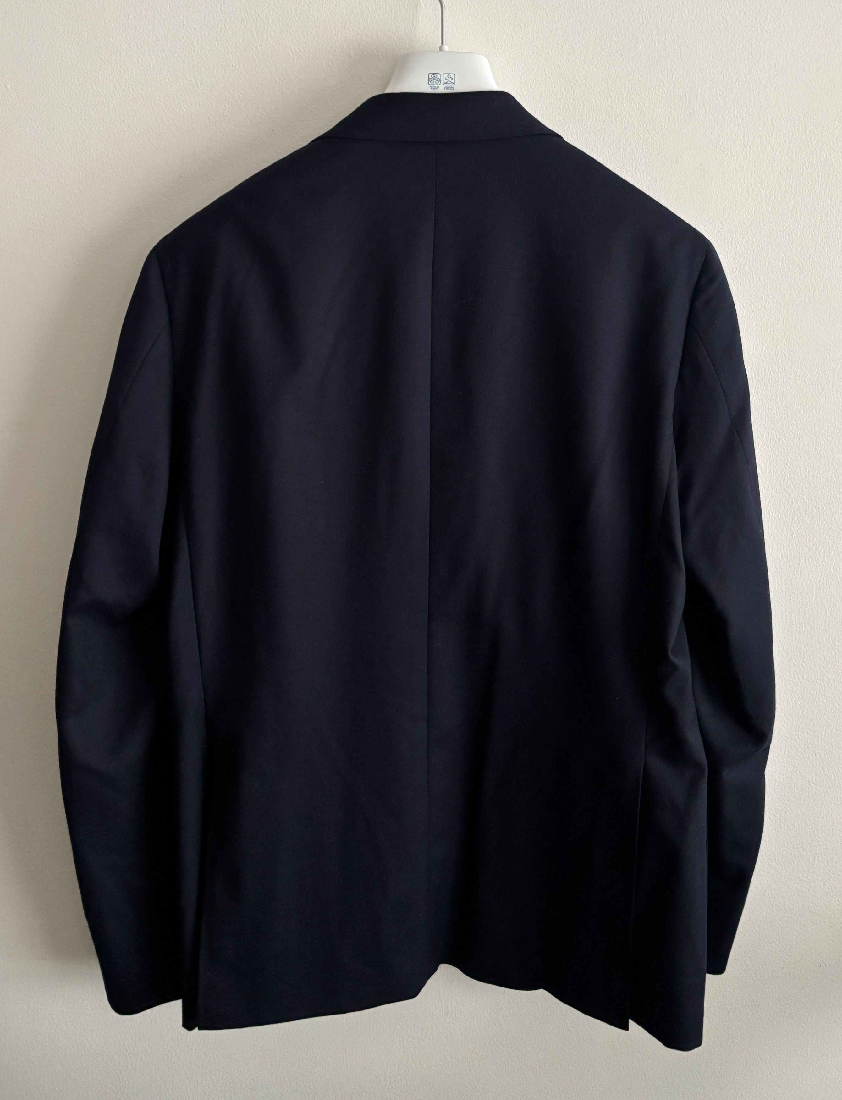 Canali $1825 Kei Unstructured Navy Wool Sport Coat/ Blazer - 44 Size 44R - 8 Thumbnail