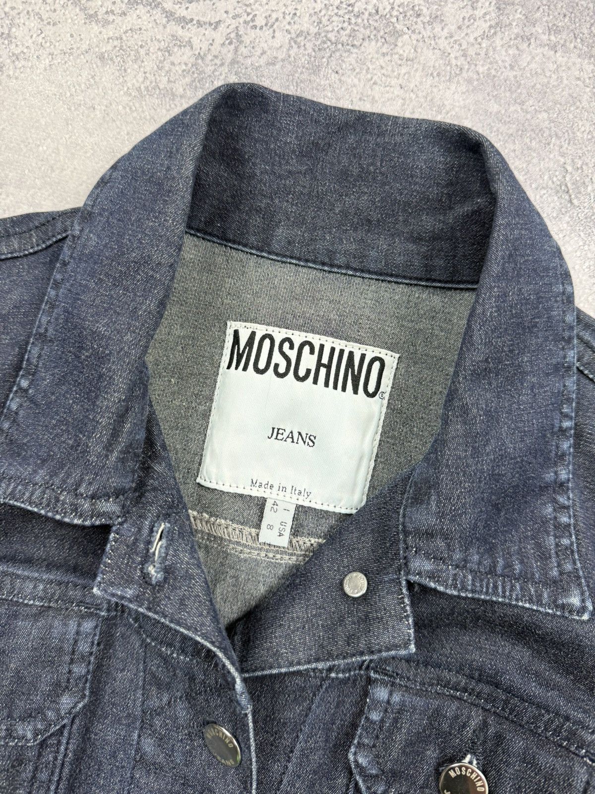 Moschino Vintage Moschino Jeans Denim Jacket Blazer Size M / US 6-8 / IT 42-44 - 14 Thumbnail