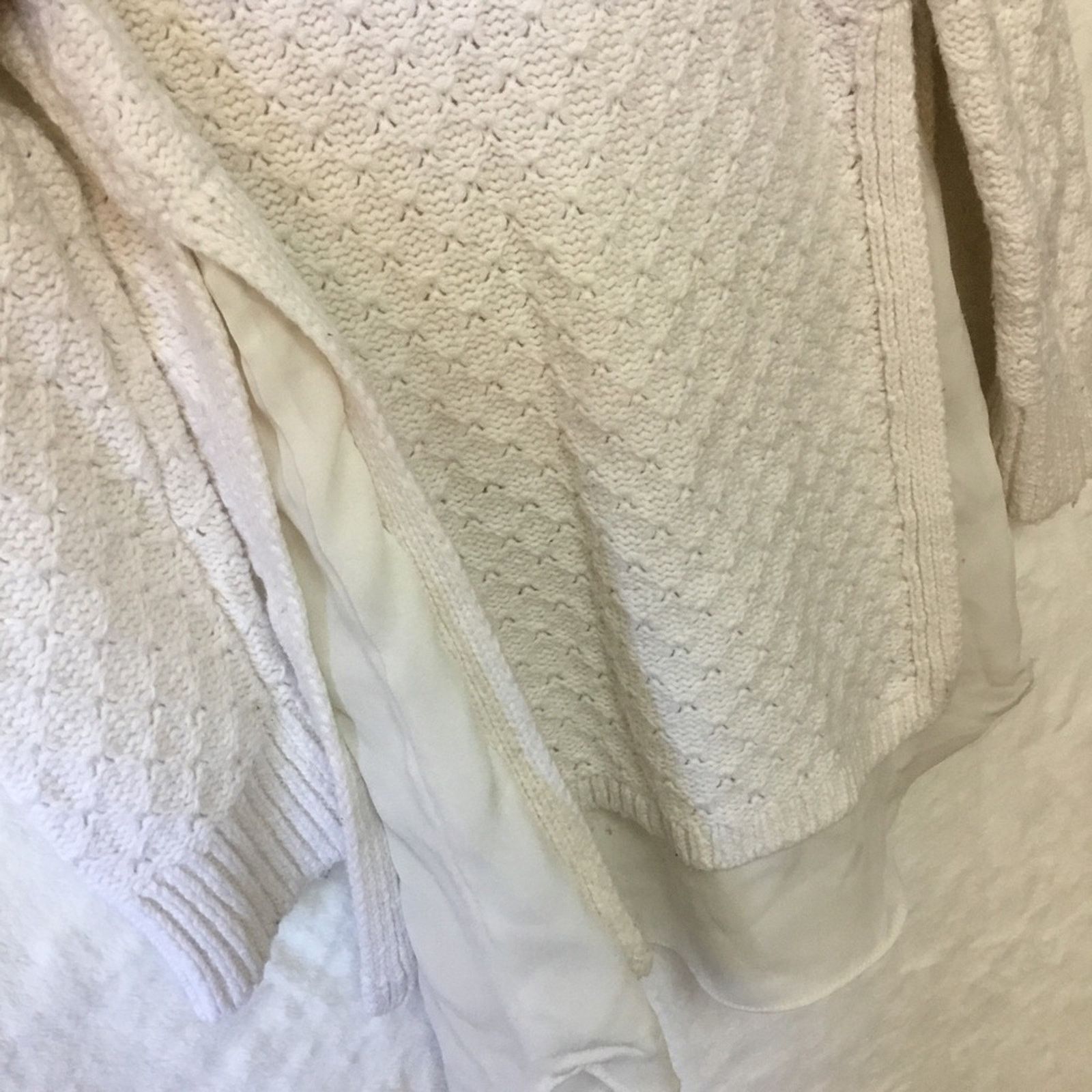Loft Loft White Long Sleeve Knit Top Size S / US 4 / IT 40 - 8 Thumbnail