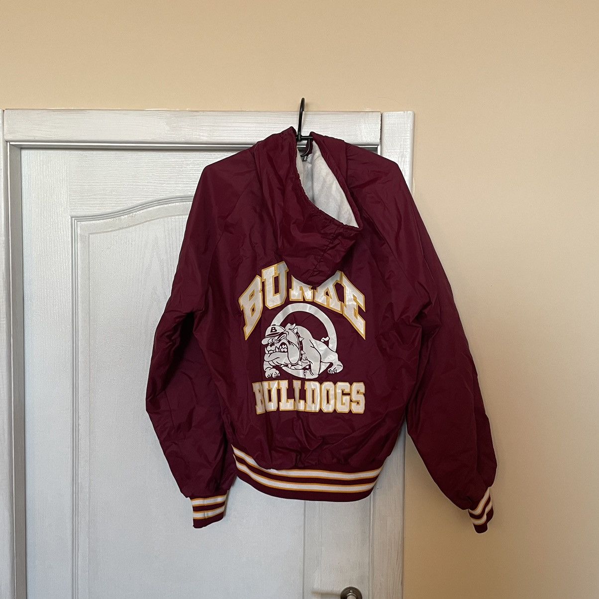 Vintage 90s Vintage burk Bulldogs style Varsity Bomber Jacket anorak Size US M / EU 48-50 / 2 - 1 Thumbnail