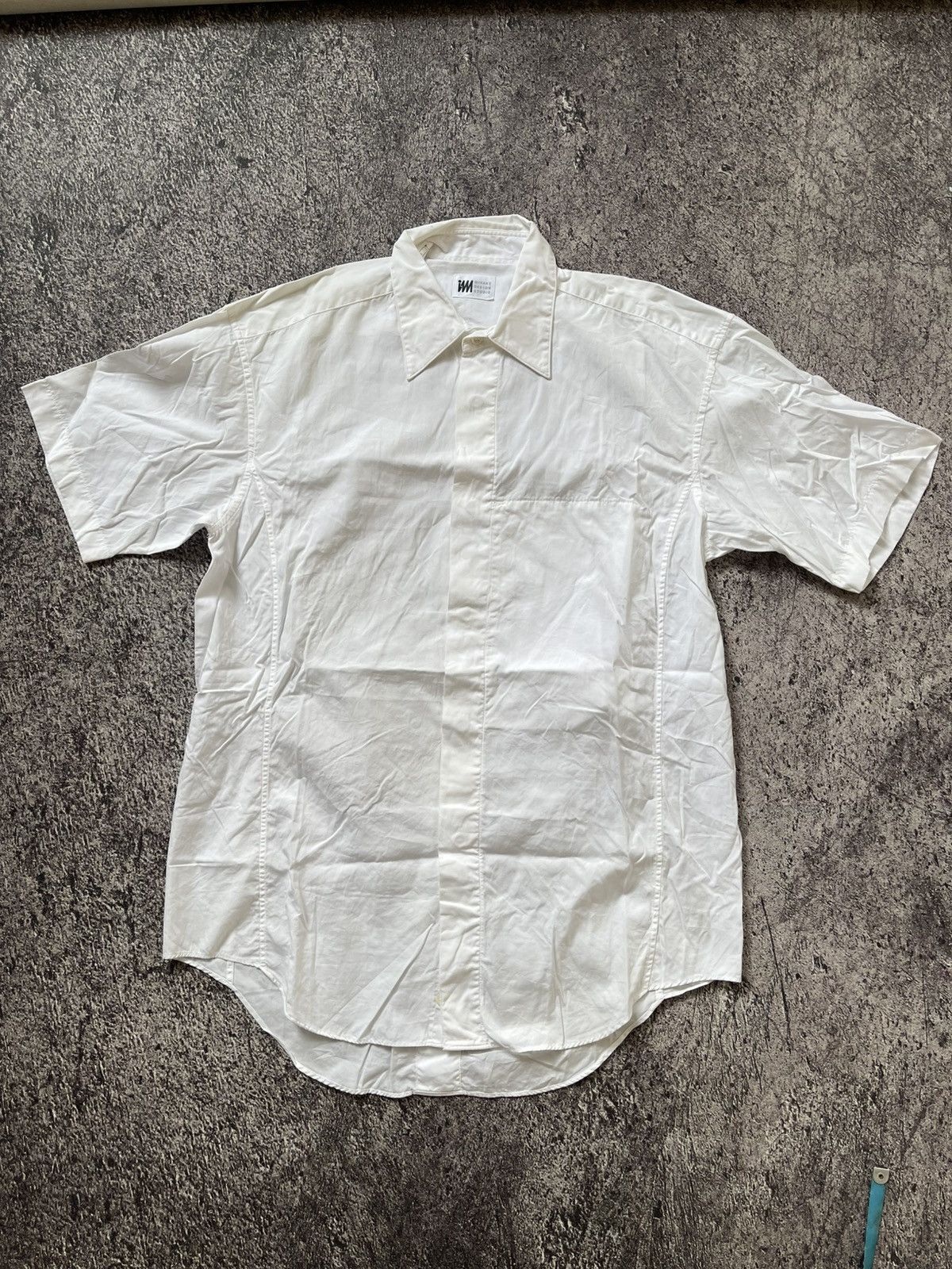 Issey Miyake Vintage Issey Miyake basic white shirt Size US M / EU 48-50 / 2 - 2 Thumbnail