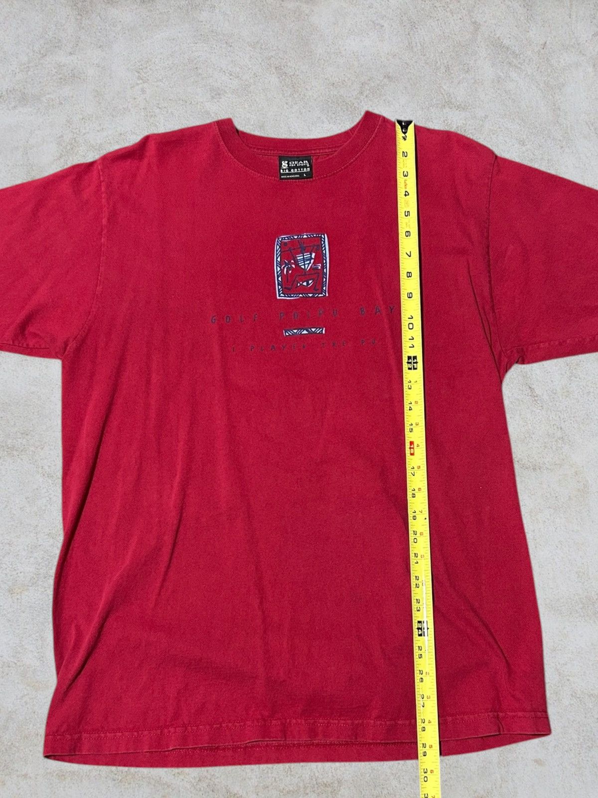 Gear for Sports Vintage red Poipu Bay golf tee from Kauai, Hawaii. Size US L / EU 52-54 / 3 - 6 Thumbnail