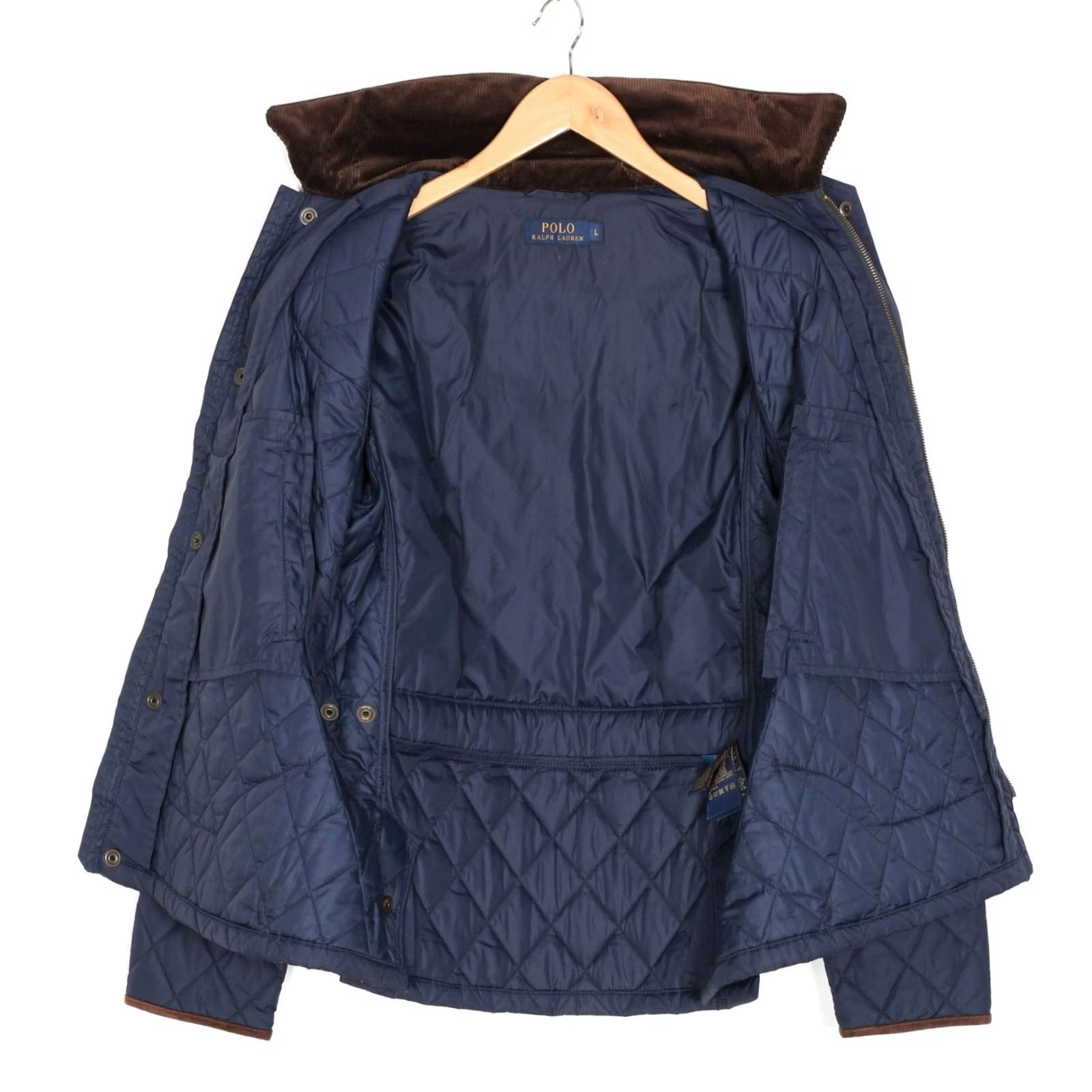 Polo Ralph Lauren POLO RALPH LAUREN Jacket Women Size L Blue Quilted MJ6008 Size L / US 10 / IT 46 - 3 Thumbnail
