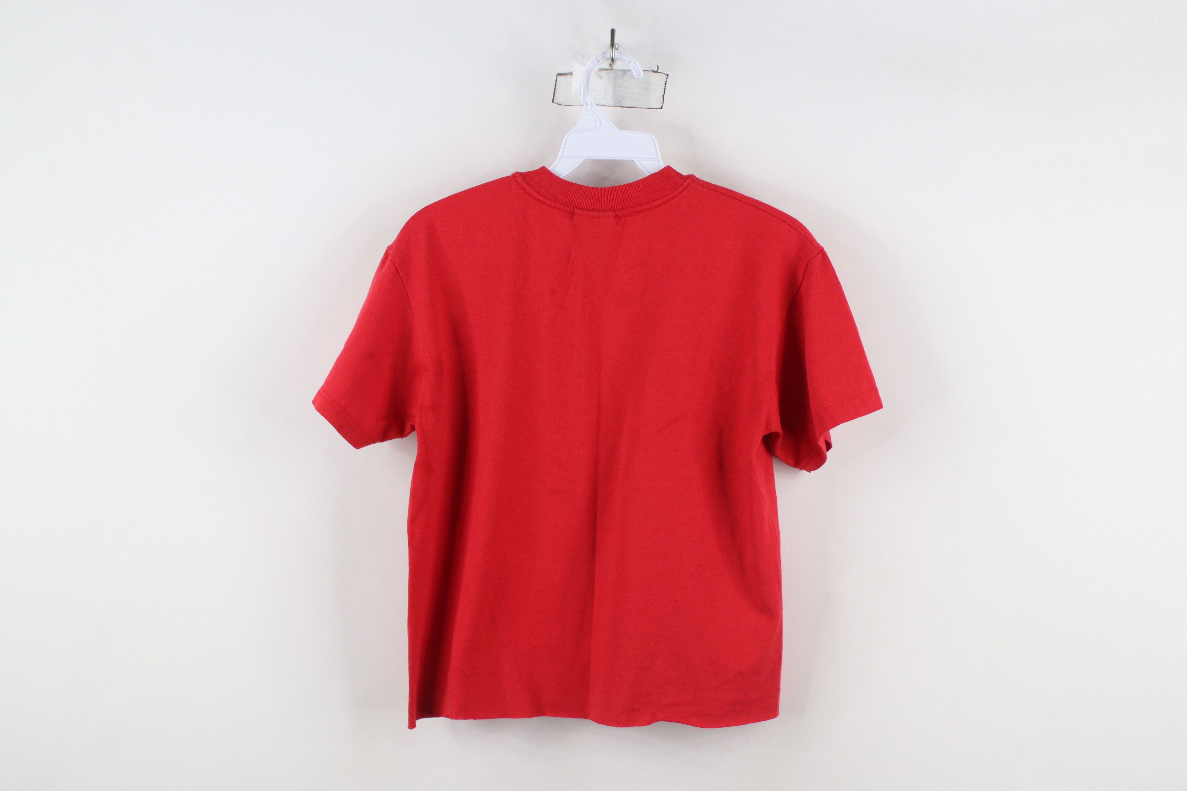 Vintage Vintage 90s Spell Out Annie Musical Play Cropped T-Shirt Red Size S / US 4 / IT 40 - 12 Thumbnail