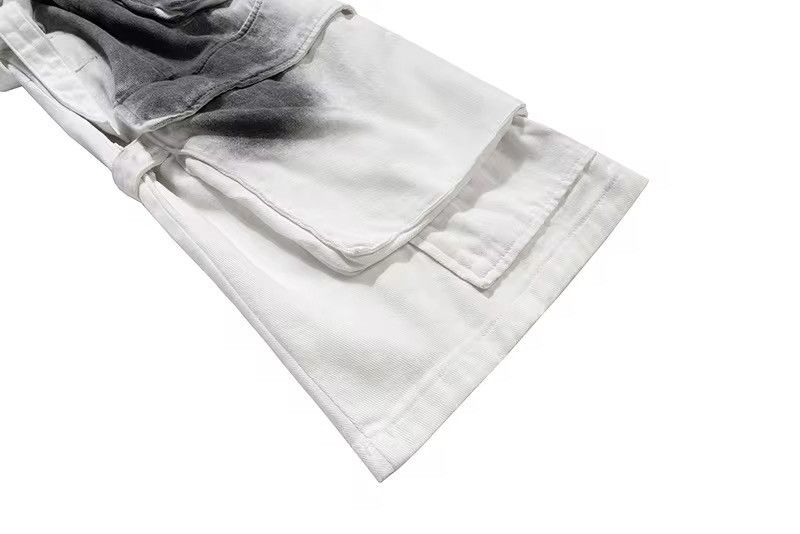 Jean × Vintage Streetwear Design Splashed Straps Multi Pocket Jeans Size US 32 / EU 48 - 13 Thumbnail