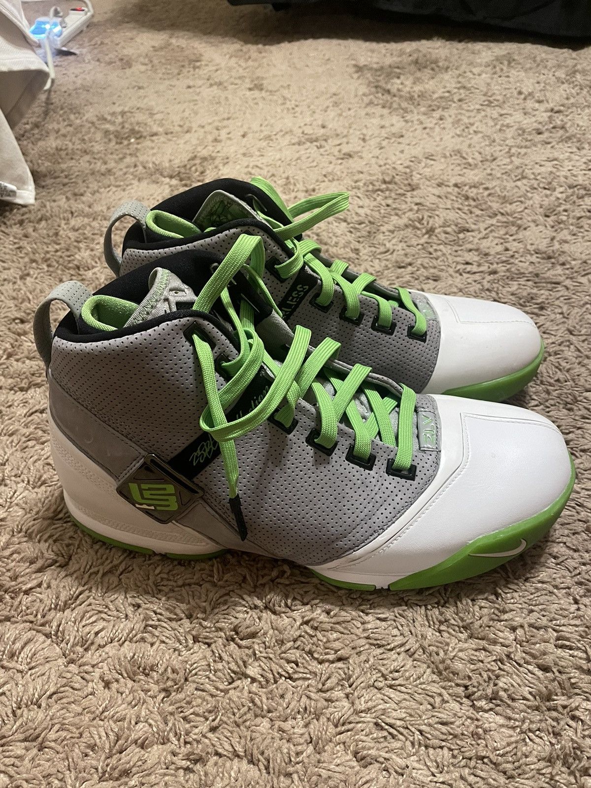 image of Nike Lebron 5 Dunkman Size 10.5 Shoes in Green, Men's
