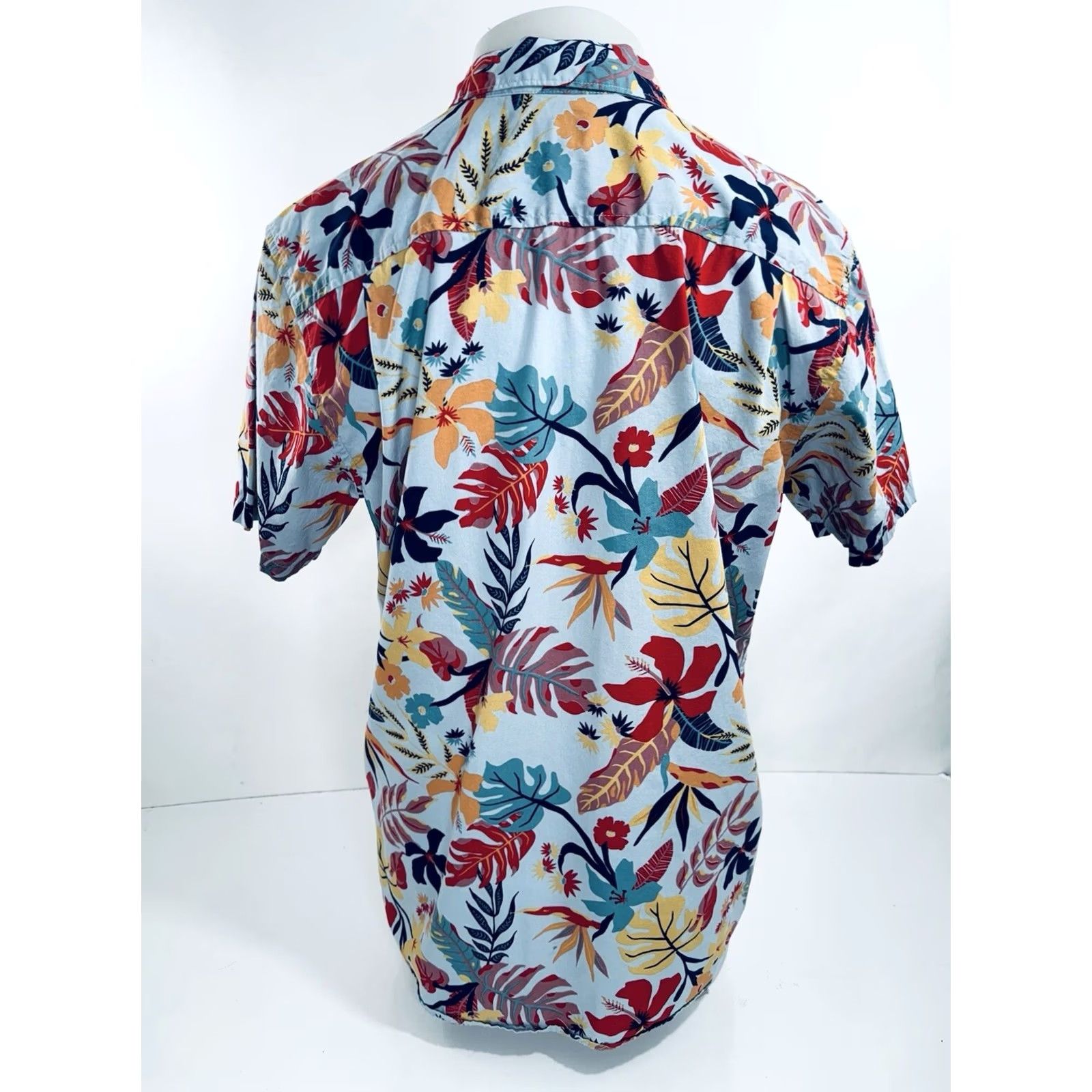 Roark ROARK Hawaiian Floral L Shirt Blue XL Short Sleeve Button-Up Men Size US XL / EU 56 / 4 - 4 Thumbnail