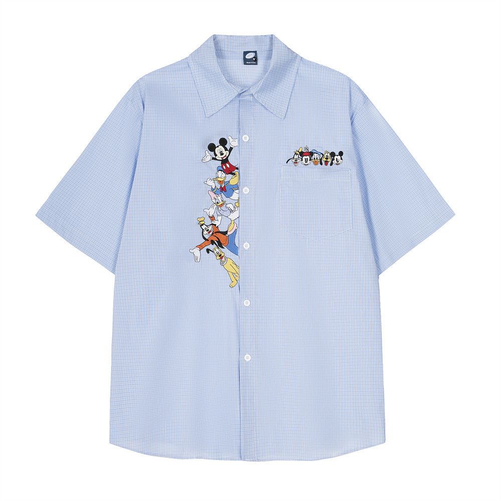 Japanese Brand × Vintage Funny cartoon embroidered casual short-sleeved shirt Size US M / EU 48-50 / 2 - 1 Thumbnail