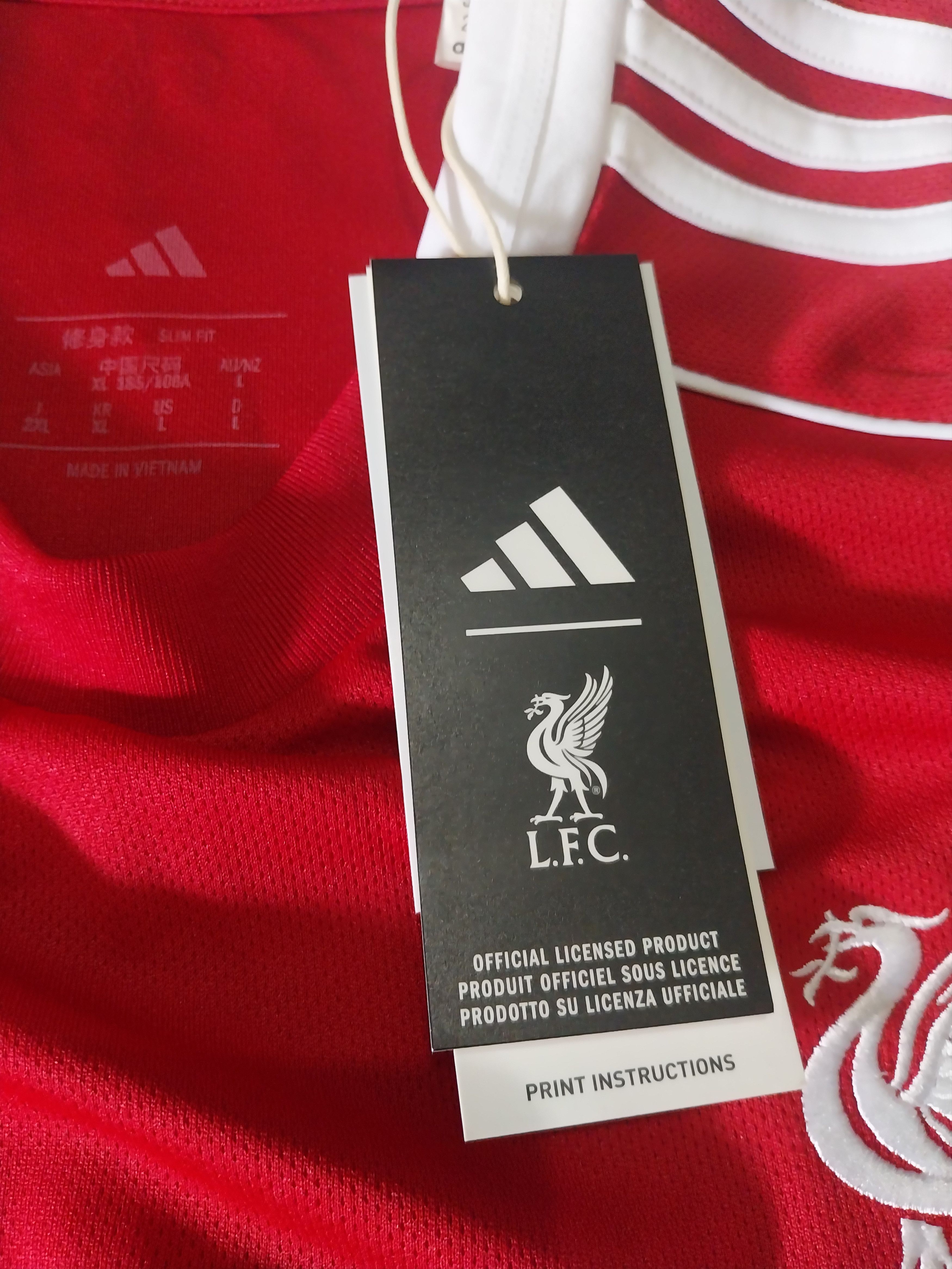 Adidas Liverpool home 2025/2026 mo salah jersey football Size US L / EU 52-54 / 3 - 6 Thumbnail