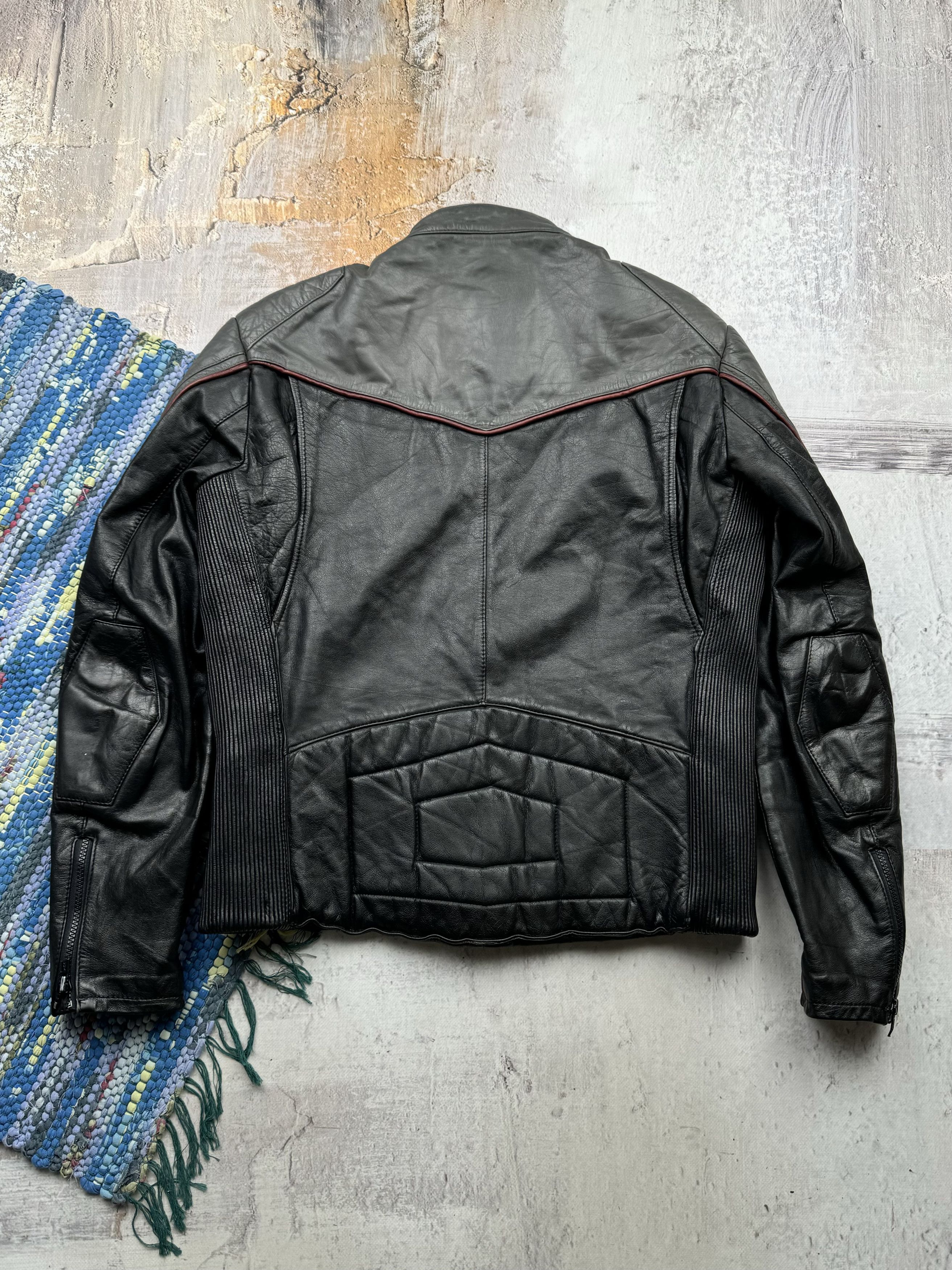 Vintage Vintage Leather Biker Moto Jacket A129D15(153) Size US M / EU 48-50 / 2 - 10 Thumbnail