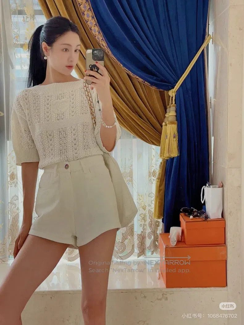 Chanel Chanel Beach series, one-line collar, medium-sleeved sweat Size S / US 4 / IT 40 - 8 Thumbnail