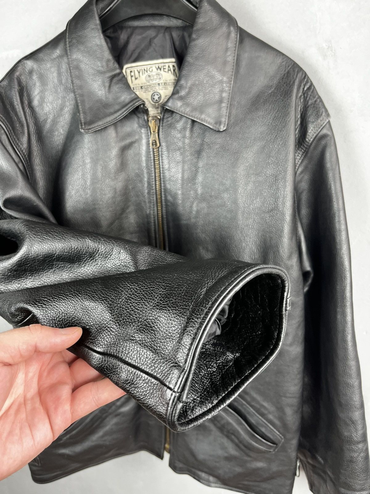 Leather Flying wear leather jacket vintage 90s Size US M / EU 48-50 / 2 - 11 Thumbnail
