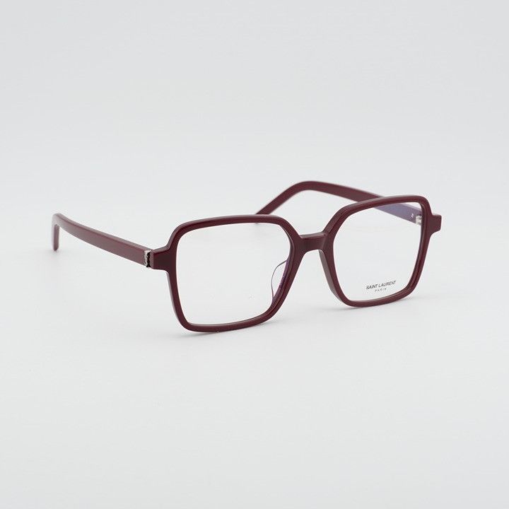 Gucci Saint Laurent SL M139 006 Square Eyeglasses Dark Red 54mm Size ONE SIZE - 8 Thumbnail