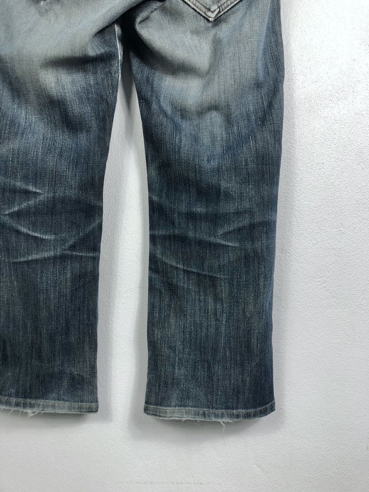 Edwin Rare Vintage Edwin 503 Blue Trip Flare Jeans Size US 32 / EU 48 - 13 Thumbnail
