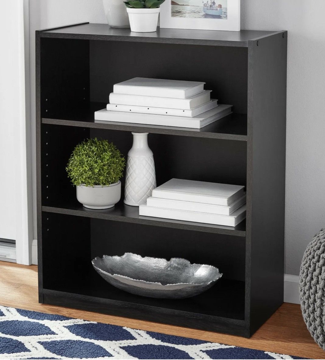 image of Vintage Black Book Shelf, Women's