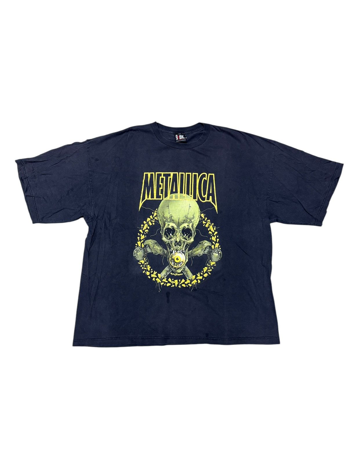 Band Tees × Metallica × Vintage 2001s Metallica PushHead "No Leaf Clover" Band Tee Size US XXL / EU 58 / 5 - 1 Thumbnail