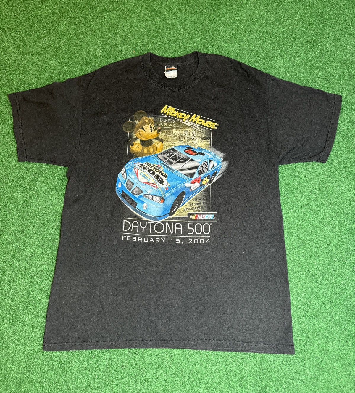 Disney Vintage Y2K Disney Daytona 500 Mickey Mouse Racing T Shirt Size US L / EU 52-54 / 3 - 1 Thumbnail
