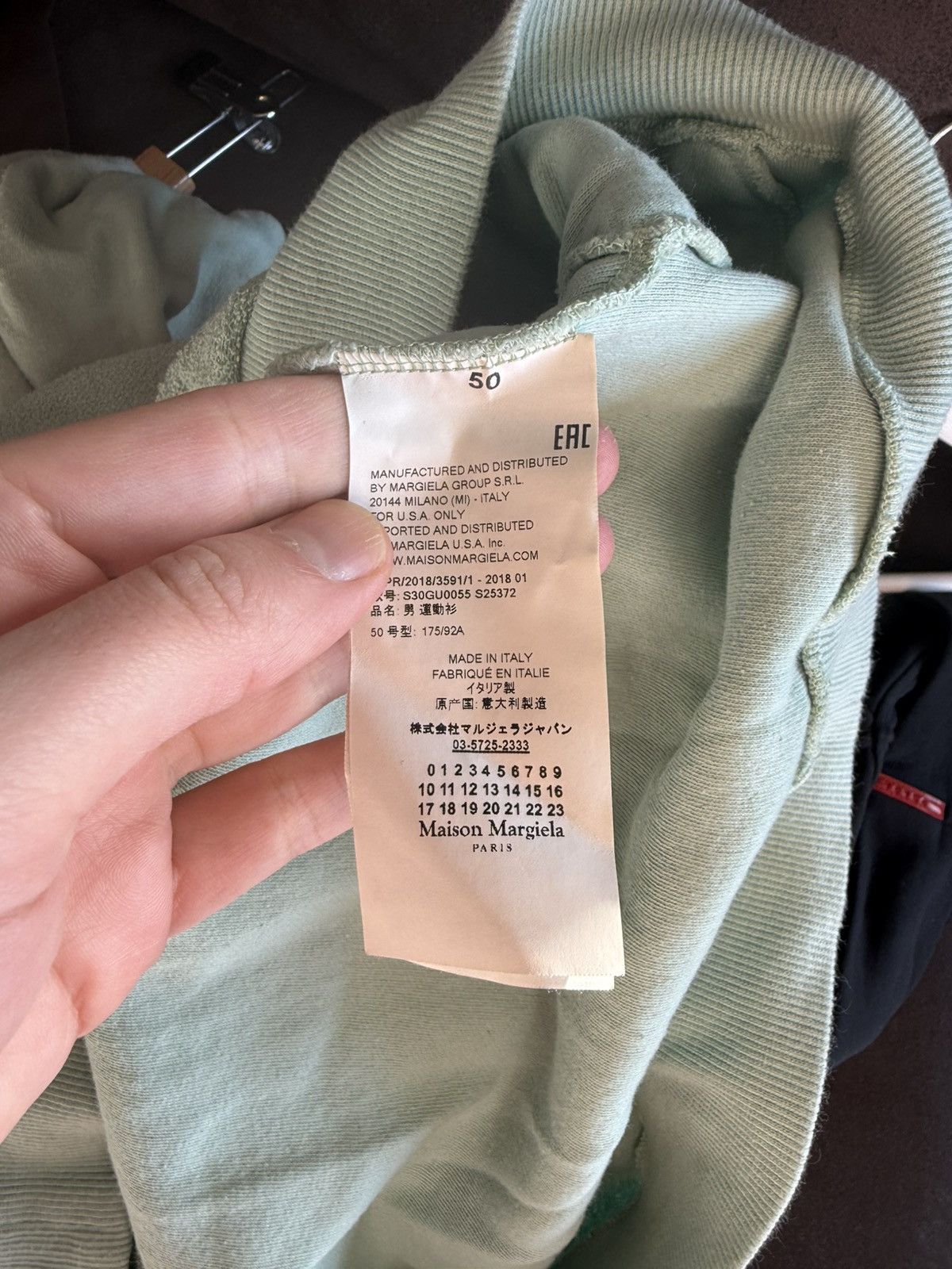 Maison Margiela Inside-Out Hooded Sweatshirt with Textured Panels Size US M / EU 48-50 / 2 - 15 Thumbnail