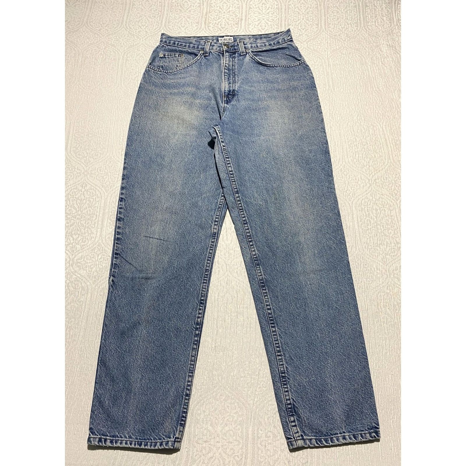 Vintage VINTAGE Honors Jeans Womens 16 Blue High Rise Tapered Leg 90s Denim 100% Cotton Size 38" / US 16 / IT 52 - 2 Thumbnail