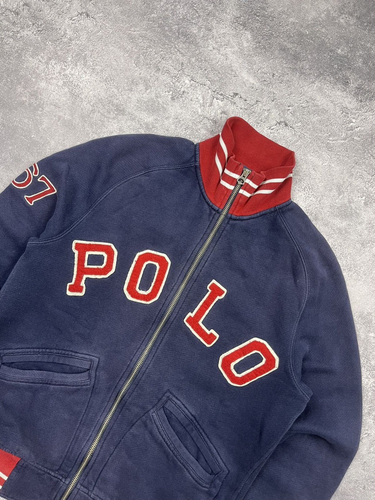 Polo Ralph Lauren Vintage Polo Ralph Lauren Zip Up Sweatshirt Spellout Logo Size US S / EU 44-46 / 1 - 5 Thumbnail
