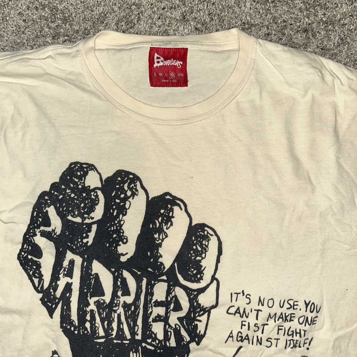 Barriers Barriers NY Vintage Fist Fight T Shirt Graphic tee Size US XL / EU 56 / 4 - 2 Thumbnail