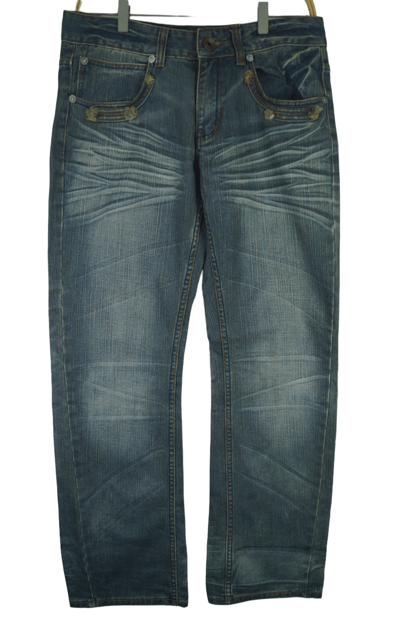 Other Rare Denim Tough Jeansmith Nice Design Size US 35 - 1 Thumbnail