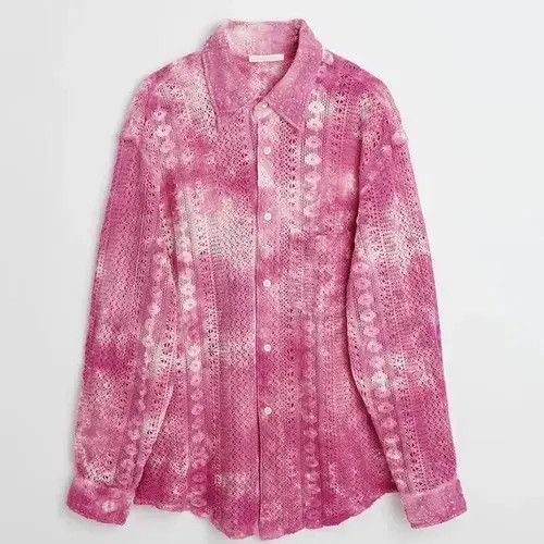 Japanese Brand Fashion Streetwear Hollow Out Lace Cardigan Size US L / EU 52-54 / 3 - 4 Thumbnail