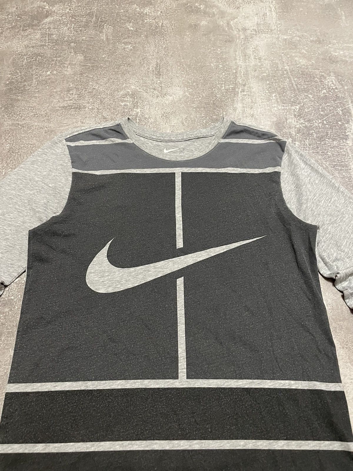 Nike × Vintage Vintage Nike Court Big Logo Long Sleeve T-Shirt Size US S / EU 44-46 / 1 - 4 Thumbnail