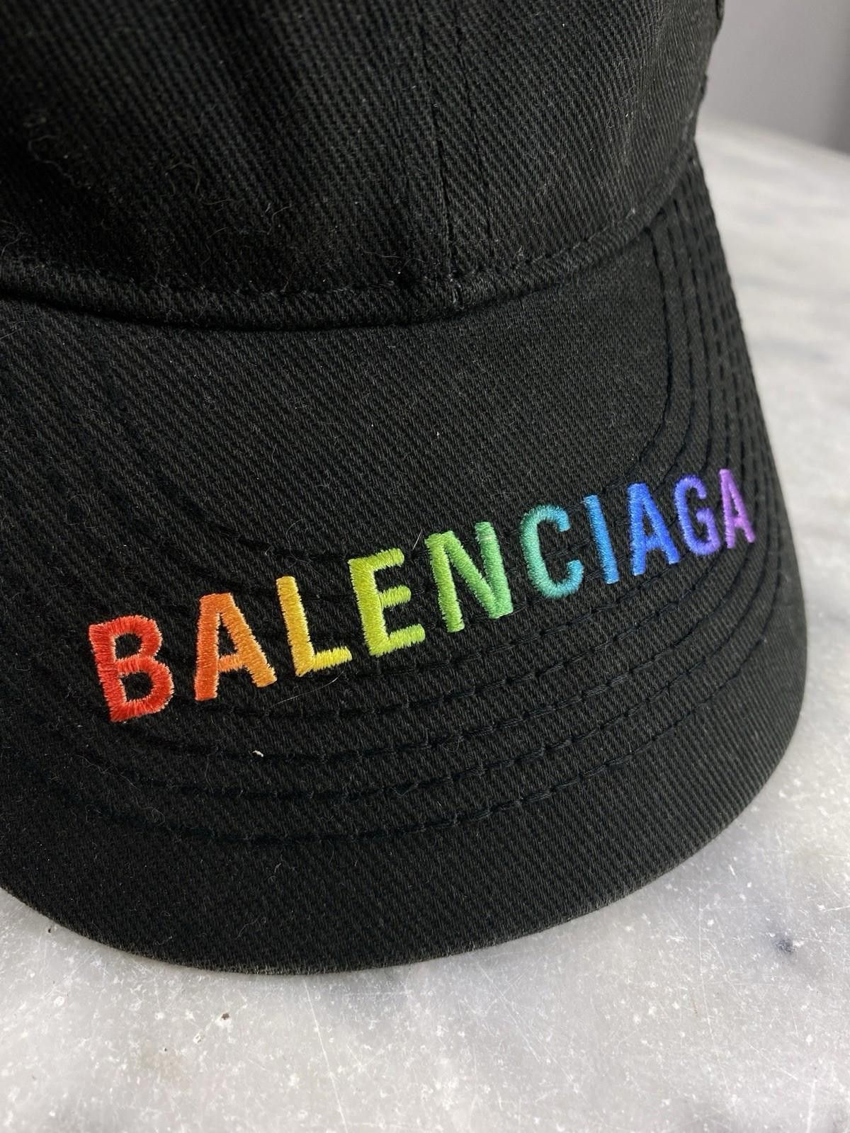 Balenciaga Balenciaga Rainbow Spellout Logo Cap Size ONE SIZE - 2 Thumbnail