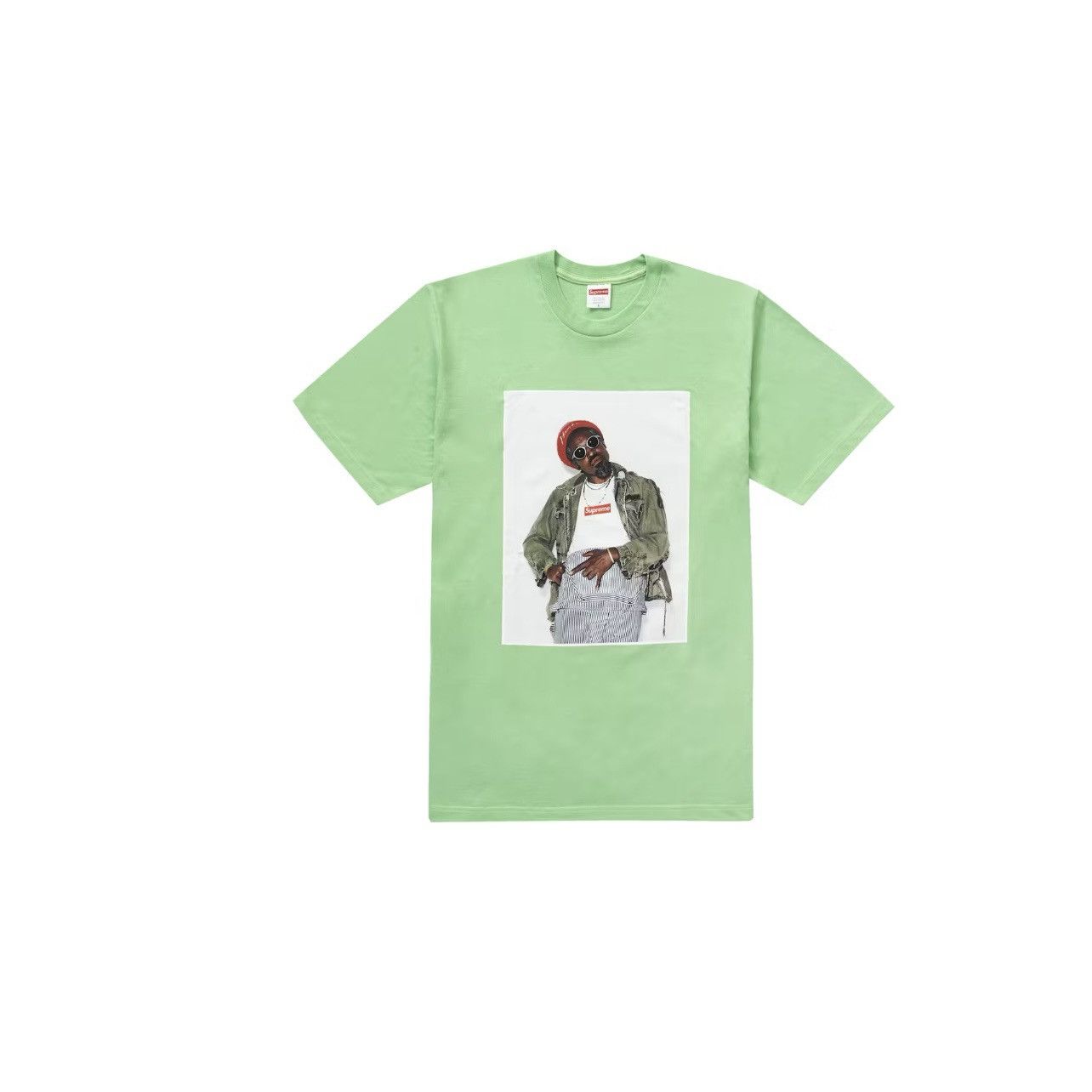 Supreme Supreme Andre 3000 Tee Lime Size: Extra Large Size US XL / EU 56 / 4 - 1 Thumbnail